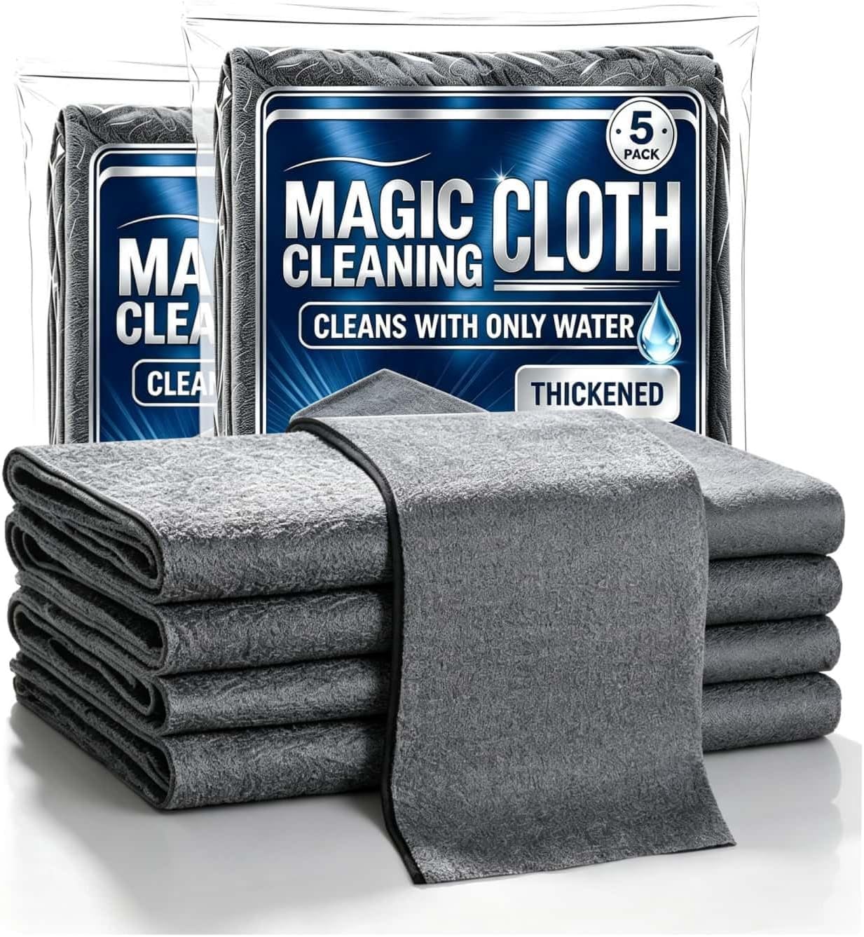 10Pack Microfiber Cleaning Cloth,Reusable Genie Cloth Magic Cloth