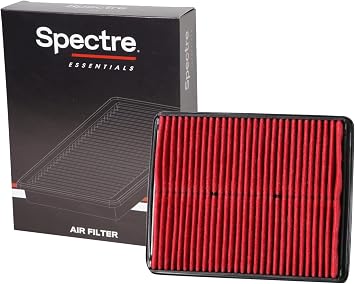 Spectre Essentials Engine Air Filter by K&N Premium, 50-Percent Longer Life Fits Select 2010-2017 KIA/HYUNDAI Cadenza, Optima, Sorento, Azera, Sonata, Sonata Hybrid, Santa Fe, SPA-2448