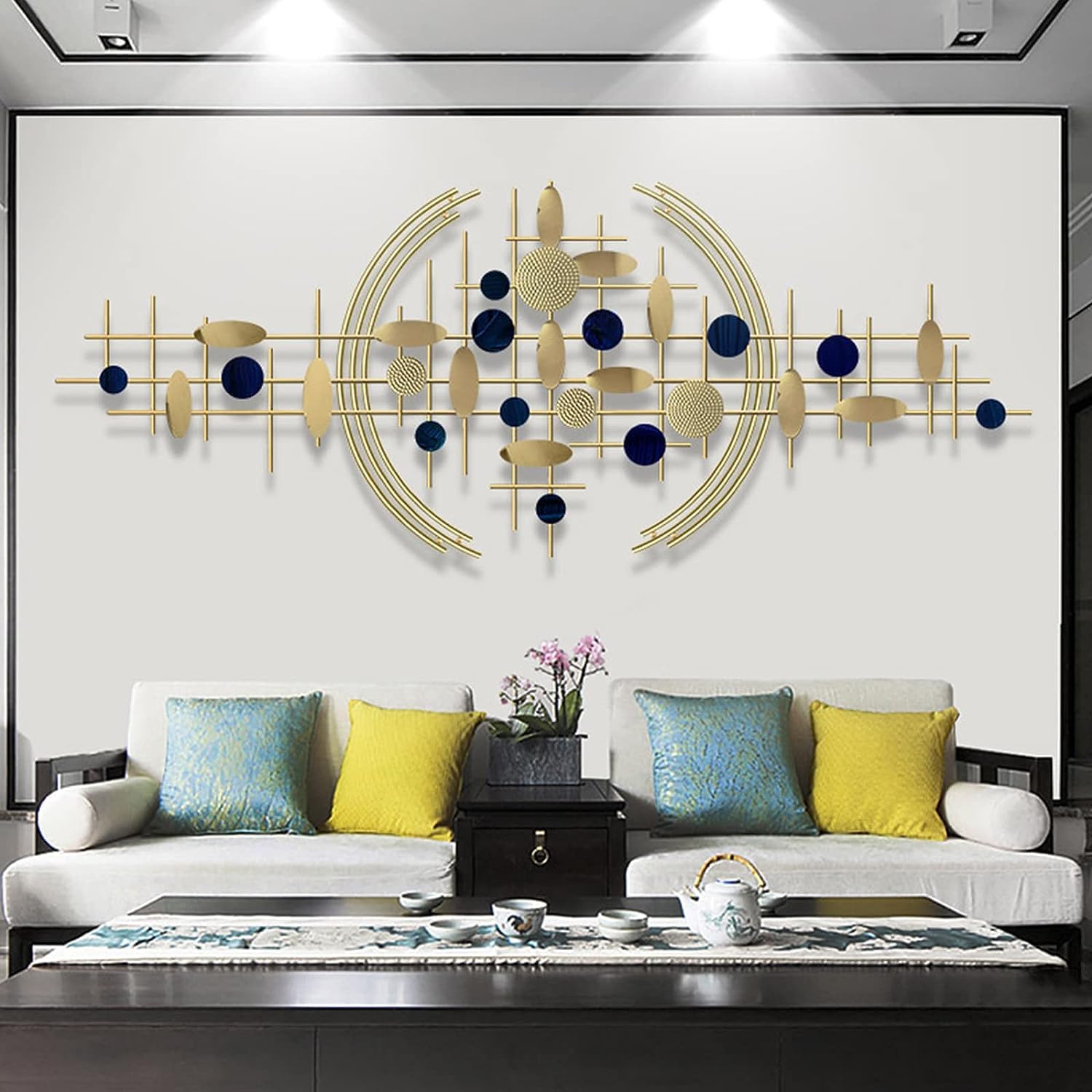 Modern Metal Wall Art - 3D Geometric Design -3 Modern Metal Wall Art - 3D Geometric Design -3
