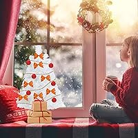 Vista 40 de CCINEE 3Ft Artificial White Tabletop Hinged Christmas Tree with Metal Stand - 130 Branch Tips Mini Christmas Tree for Xmas Party Supplies Home