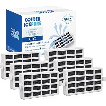 6 x golden icepure ah-wpa compatible with whirlpool microban ant001 ant002 antf-mic bauknecht hygiene+ hyg001 481248048172 antibacterial filter