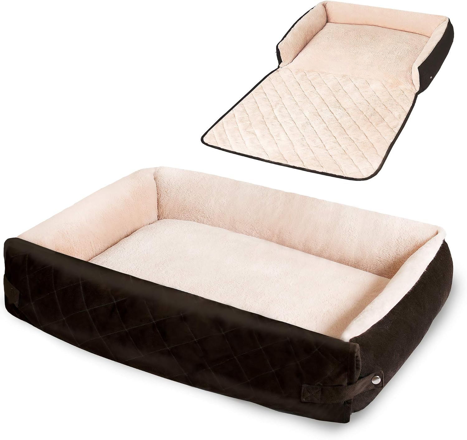 Premium Large Multifunctional Pet Bed/Mat/Sofa Cover, 3-in-1, Soft, Warm, with Washable Cover. for Cats and Small-Sized Dog Breeds…