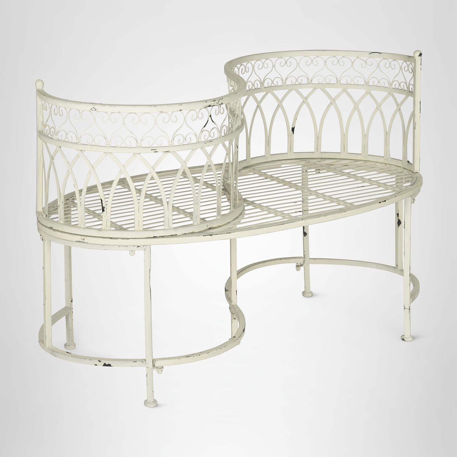 Amazon.com : SAFAVIEH Outdoor - Lara Victorian Antique White Iron