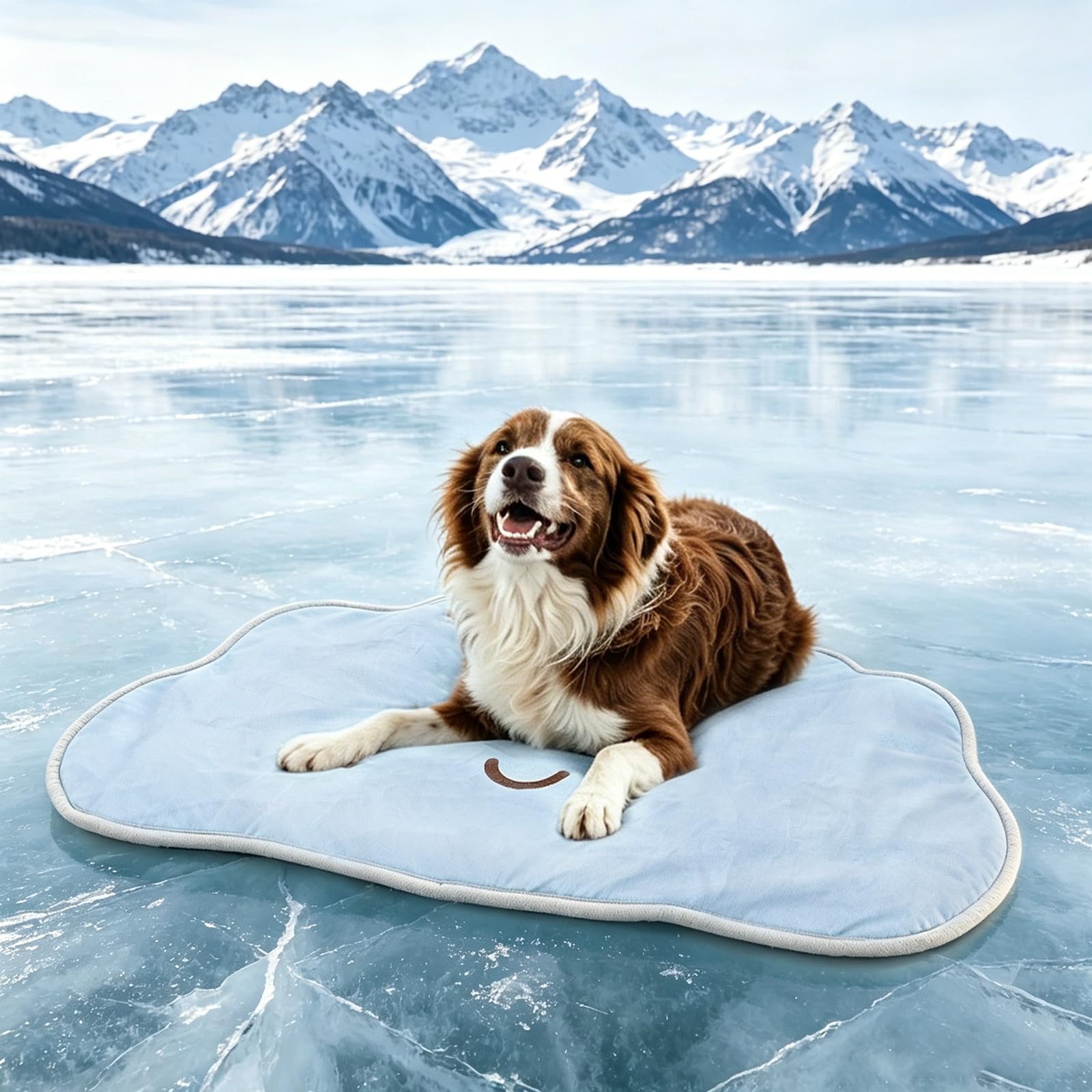 RIOGOO Dog Cooling Mat,Washable Cool Mat for Dogs,Self Cooling Pads for Cats,Cool Fabric & Internal Cooling Pad 76X110CM (Cloud Style Large)
