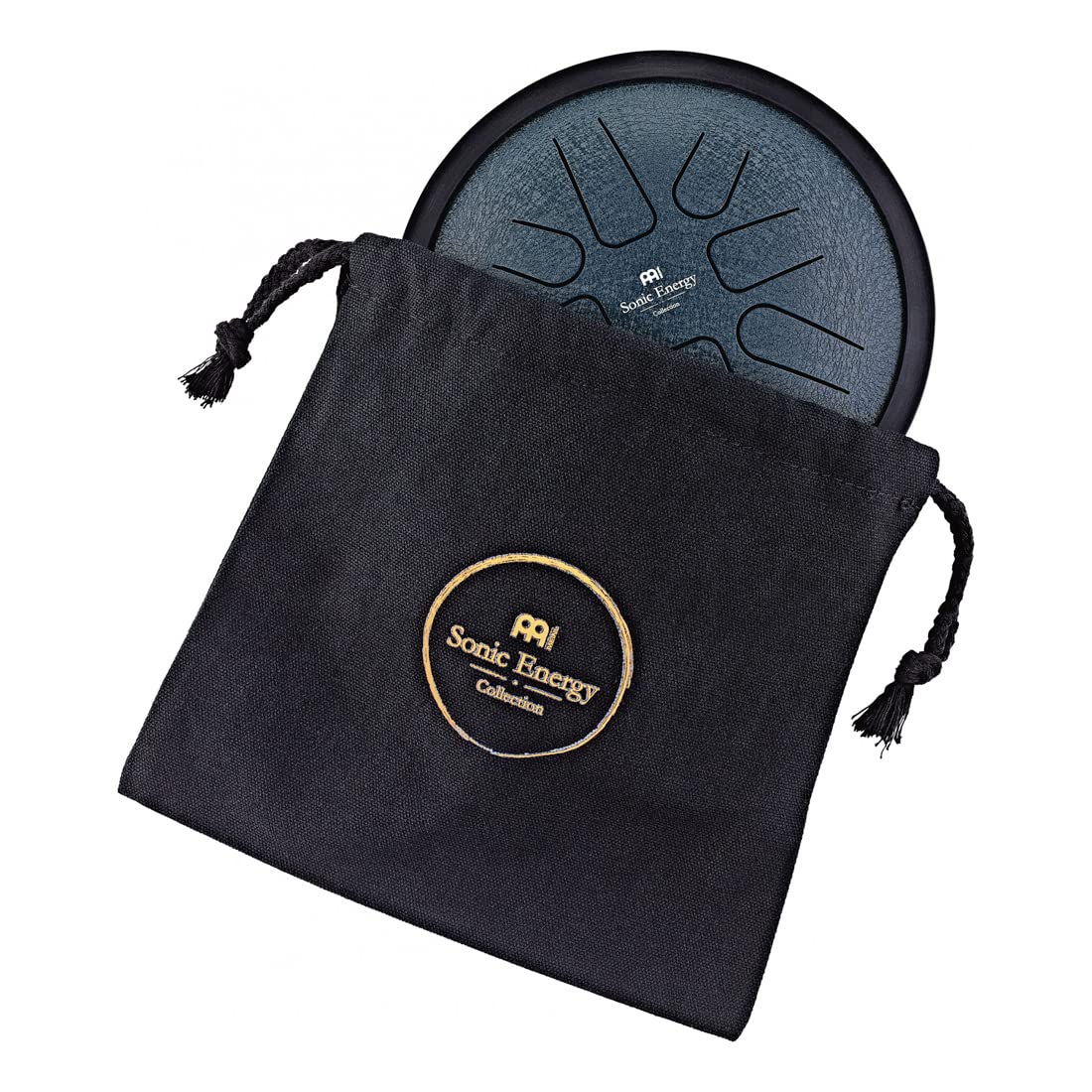 Meinl Sonic Energy SSTD2NB Small Tongue Drum + Keepdrum ściereczka z mikrofibry, czarna, szara, brązowa