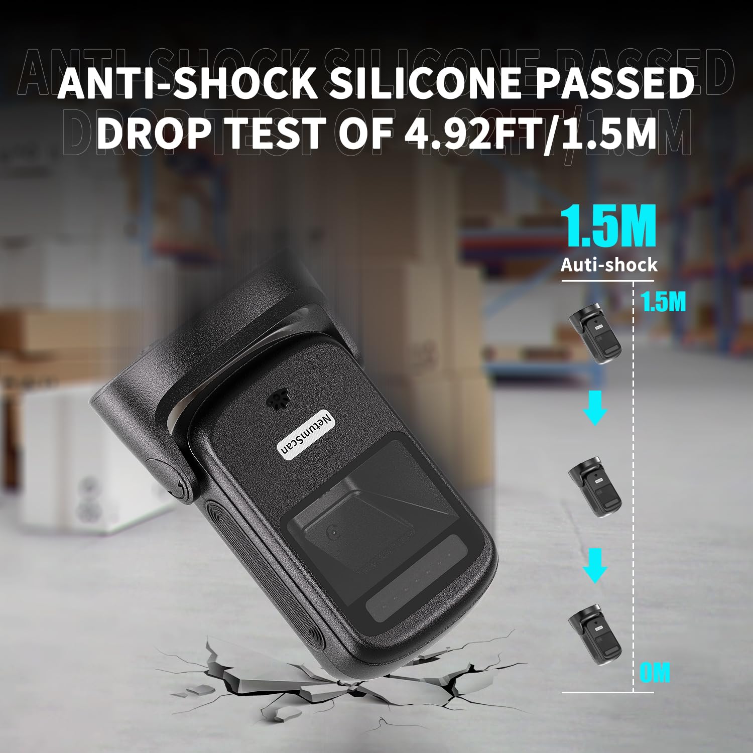 NetumScan Automatic Hands-Free Barcode Scanner - 1D/2D Desktop USB - View #7