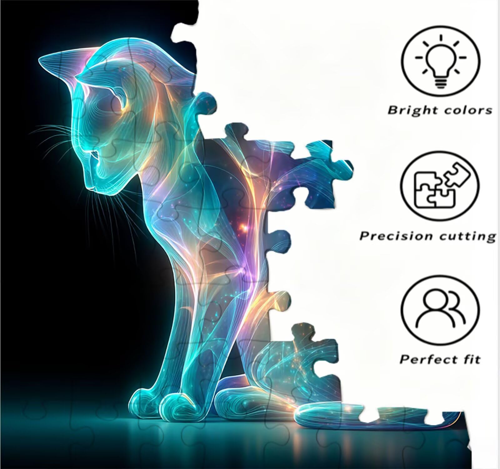 Puzzle 3000 Piezas, Gato De EnsueñO Rompecabezas Adultos Puzzle, Desafiante Puzzles de Decoración Juego de, Entretenimiento Juego Educativo para Toda la Familia, para Regalo Decoración R7KH-608