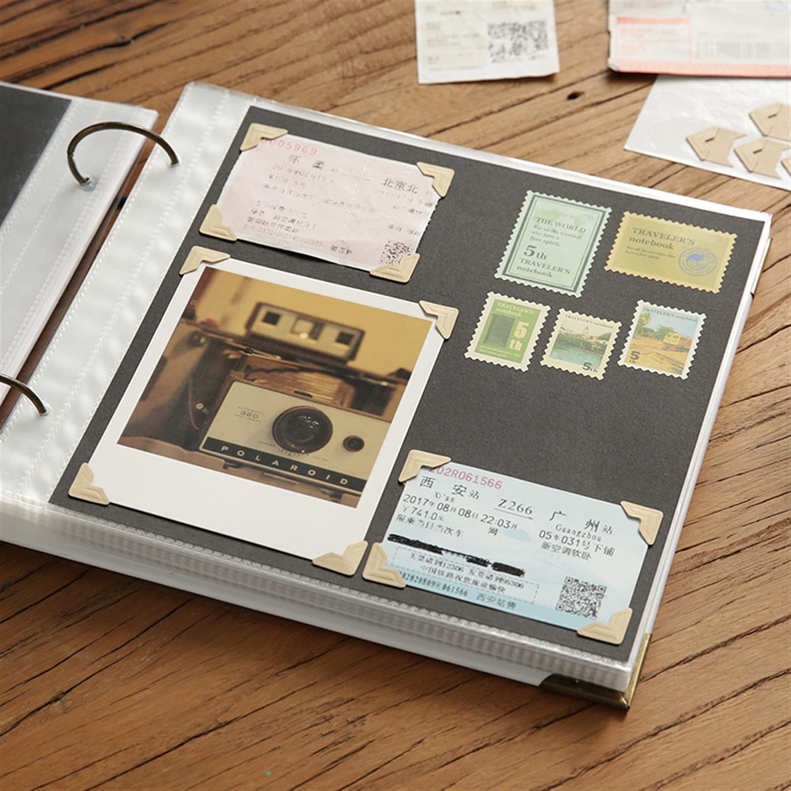 Album zdjęć Memoirs album fotograficzny DIY lepki album fotograficznych książek lotniczość Family Album Photo Pamięty Kids Handmade Rodziny Pokryte Memorial Book Album ze zdjęciami (Color : C)