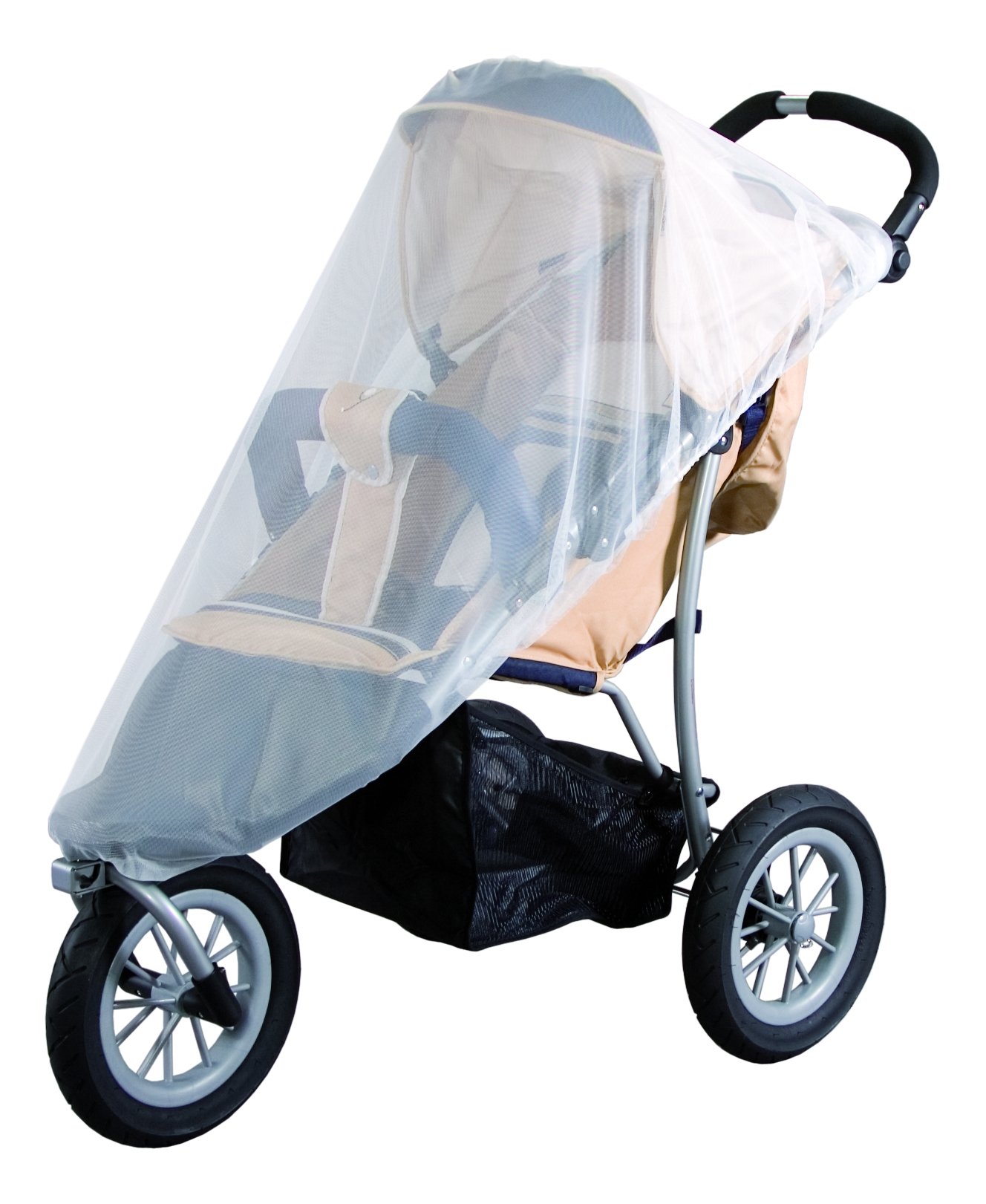 Sunnybaby - 10159 - Uniwersalna moskitiera do wózka joggera i łóżka składanego - biała