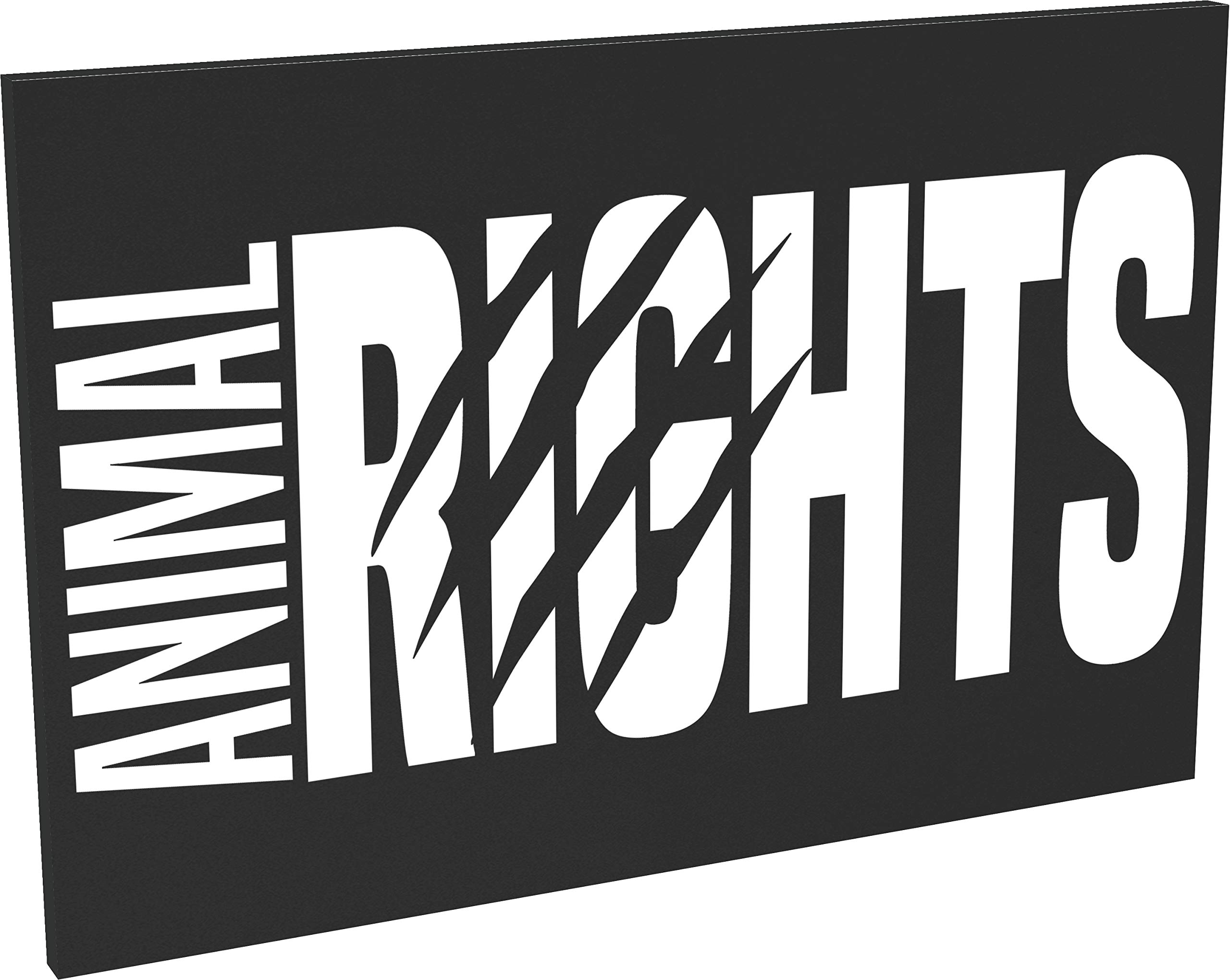 Hippowarehouse Animal Rights printed Fridge Magnet Hardboard 50.8mm x 76.2mm