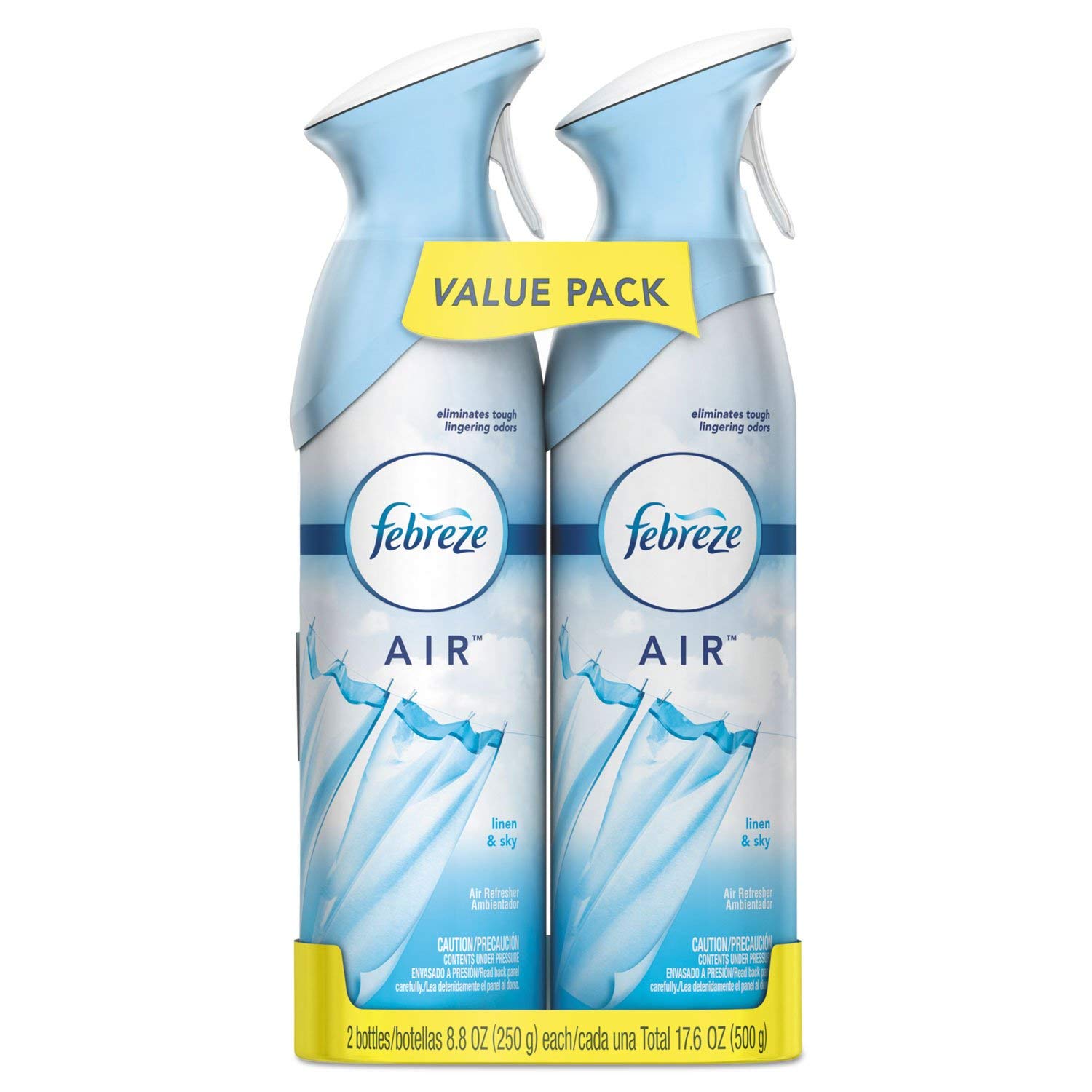 Febreze 97799 Air Linen Sky 8 8 Oz Aerosol 2 Pack 6 Pack Carton