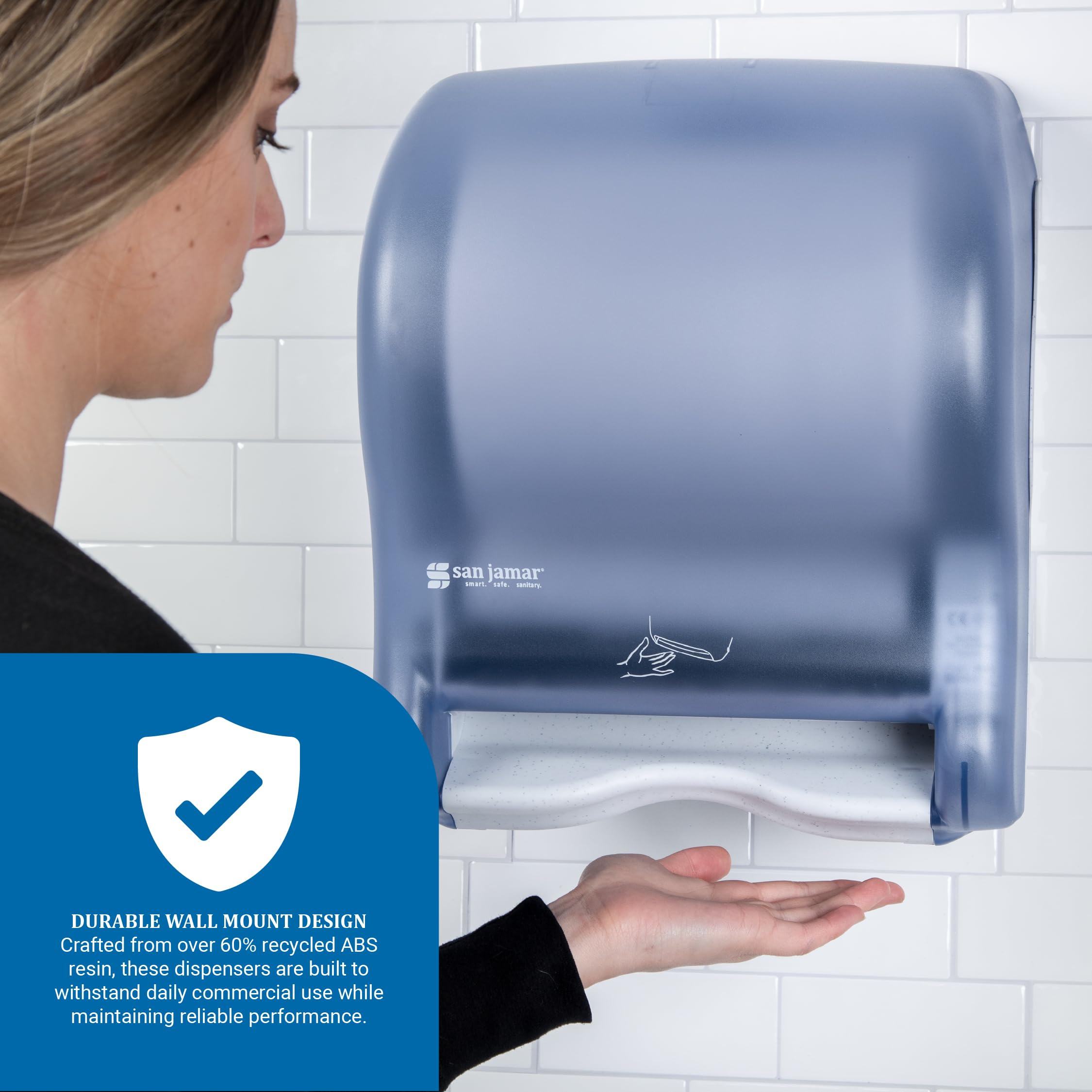 San Jamar T8400TBL Smart Essence, Arctic Blau