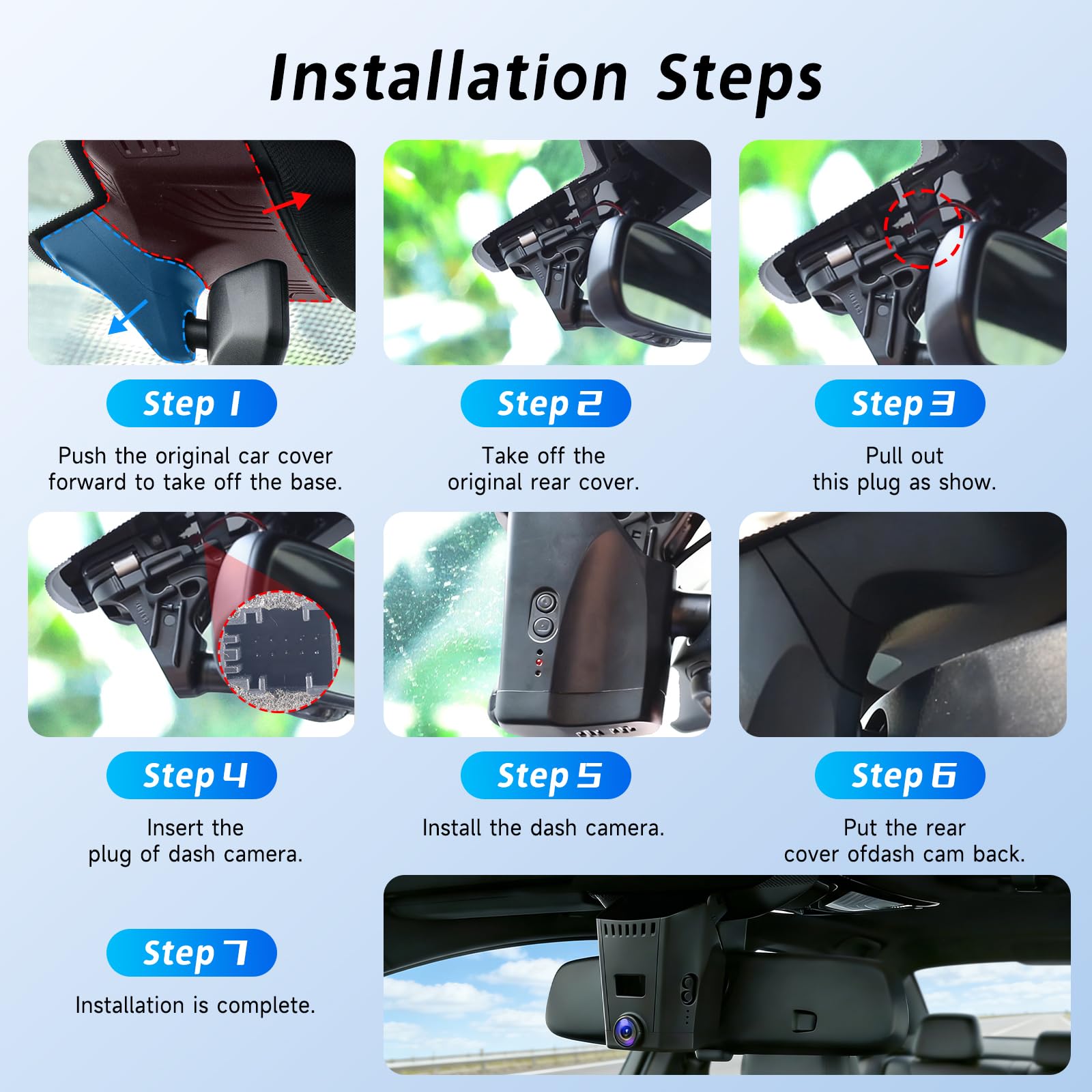 Hodozzy 4K Dashcam Coche para BMW 5 7 Series 2018-2023 530i 530e Xdrive 740i 745e ALPINA B7 Xdrive M760i, OEM Camara Coche UHD 2160P Video WiFi, Visión Nocturna, Grabación Bucle, Sensor G, Plug y Play
