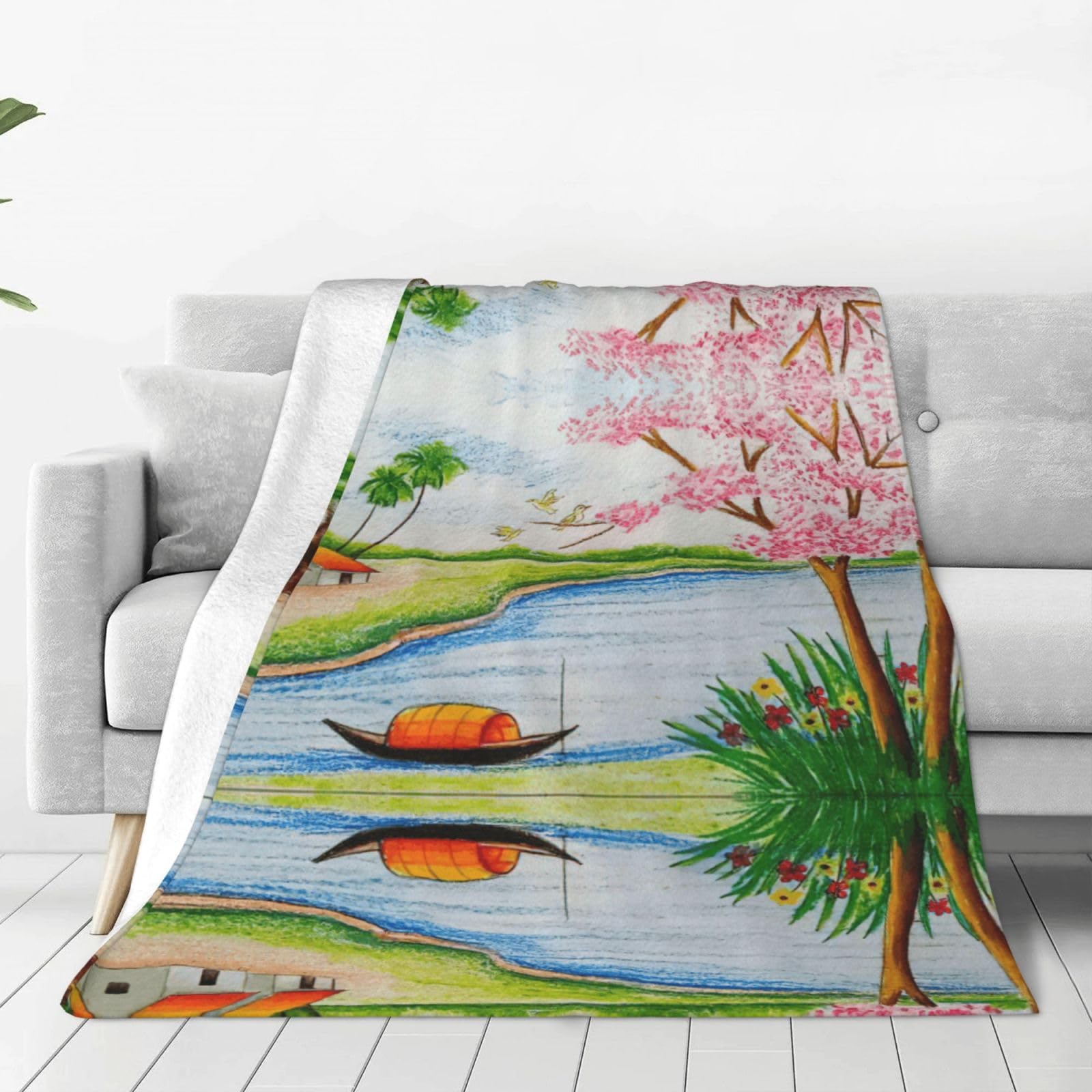 Couverture polaire velours douce, le cadeau idéal pour réchauffer la maison en hiver
