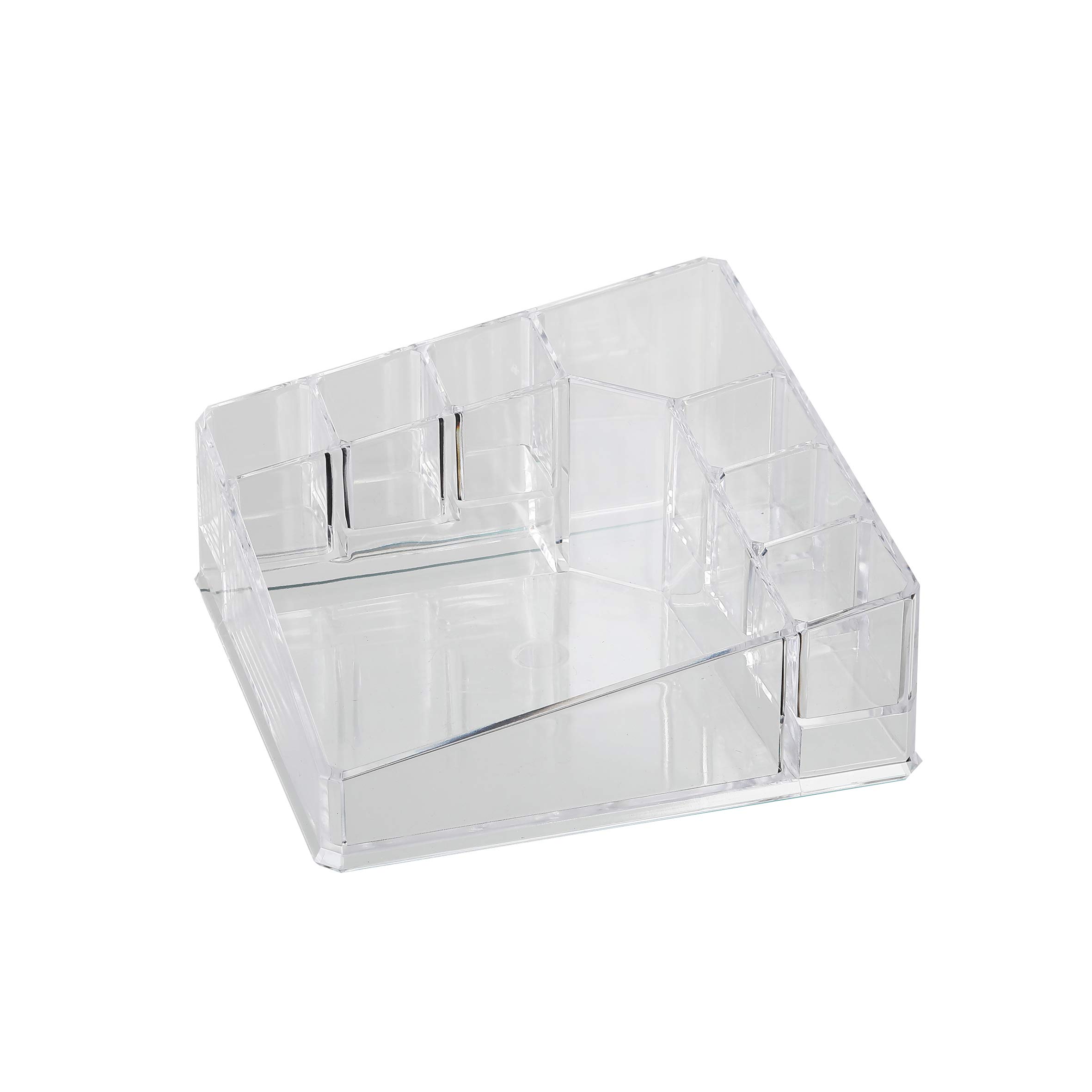 Axentia Makeup Organiser Plastic Transparent Approx. 14 x 7.5 x 14 cm