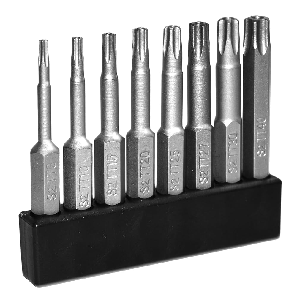 SKZIRI 8Pcs 5 Point Torx Star Security Screwdriver Bits Set
