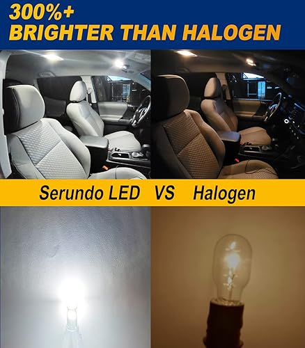 Miniatura 4 de Serundo Auto CANBUS - 194 bombillas LED, sin errores, 168 2825 W5W T10, bombillas LED para automóvil, cúpula de mapa, puerta, cortesía, maletero,