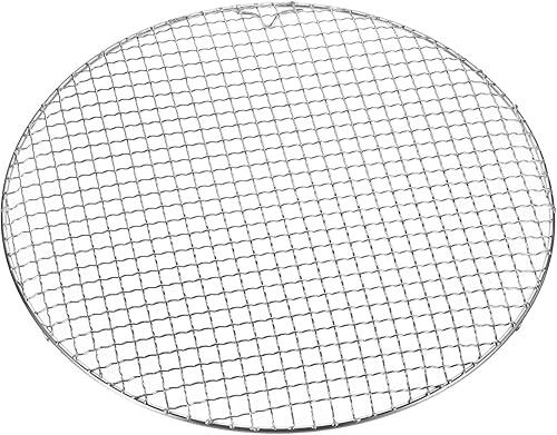 Miniatura 121 de HARFINGTON Rejilla redonda de 6.5 pulgadas de acero inoxidable 201 con alambre cruzado para barbacoa con patas de 0.787 in para cocinar hornear al