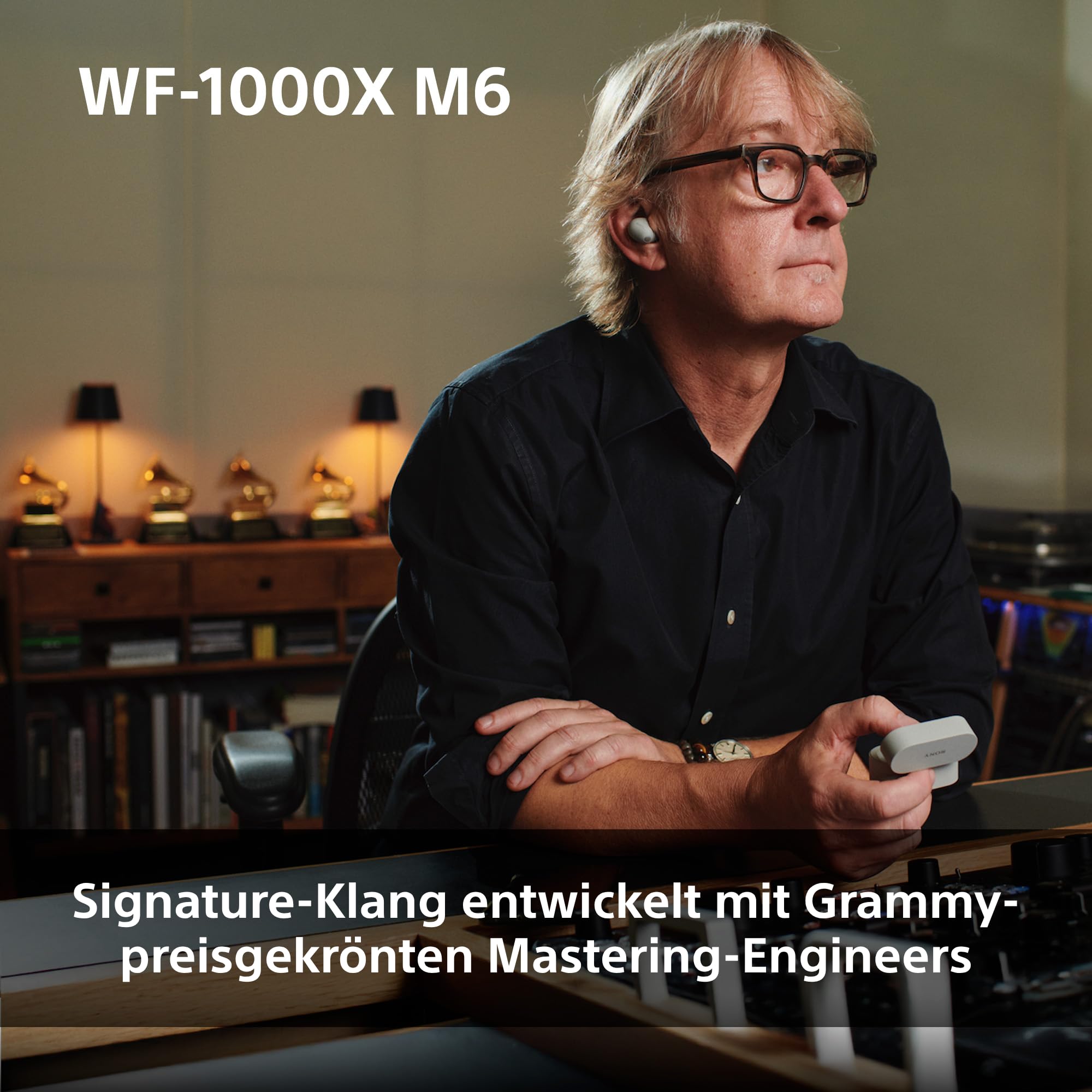 Sony WF-1000XM6 Flagship kabellose Noise Cancelling-Kopfhörer, Bluetooth, In-Ear-Kopfhörer, Sony Hi-Res-Sound, klare Anrufe, 10-Band-EQ, 24 Std.-Akkulaufzeit (NC An), IPX4 – Schwarz