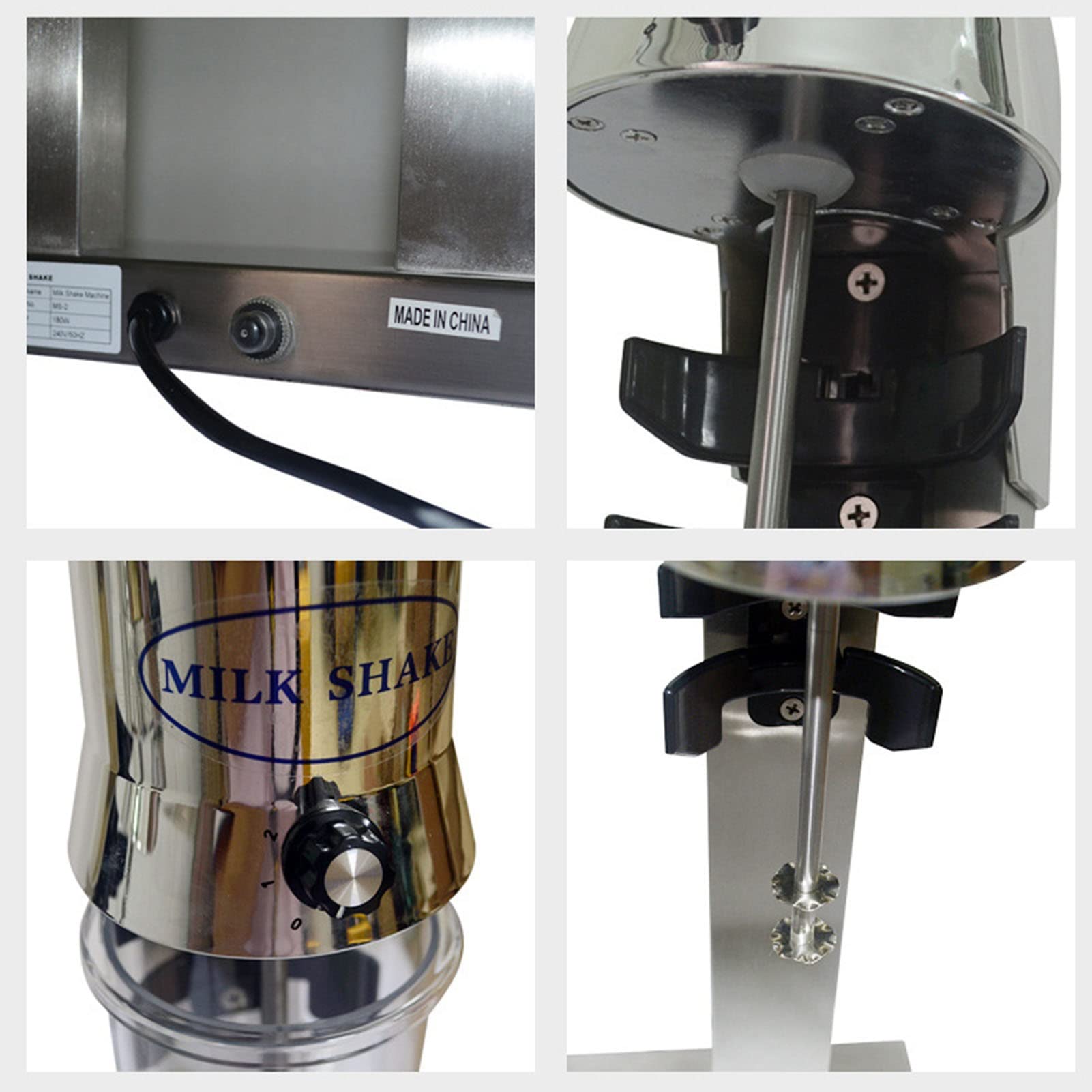 Maker Di Shaker Di Latte Elettrico 2 Velocità Melphake Machine Smoothie Drink Mixer 304 Acciaio Inossidabile Macchina Per Creatori Di Frutteti Protein Shaker Per I Cocktail Di Frullati Di Proteine