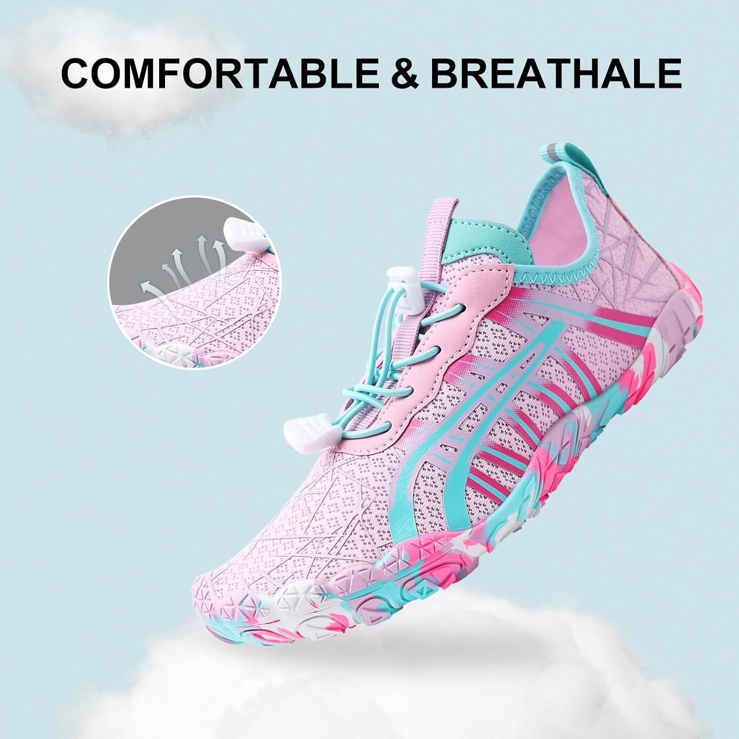 ELETON Barefoot Shoes Women Men Footwear, Wide Toe Box Hiking Zero Drop Non-Slip Quick-Dry River Boat Pool Beach Water Shoes, Lightweight Swimming Running Walking Sneakers Unisex thumbnail