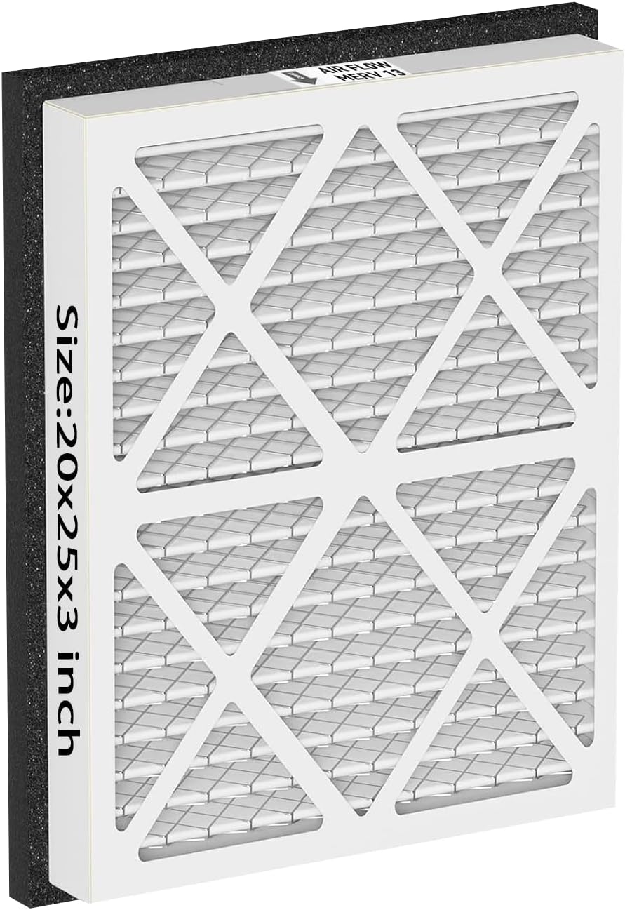 YDATTH 20x25x3 MERV 13 Whole Home Return Air Filter