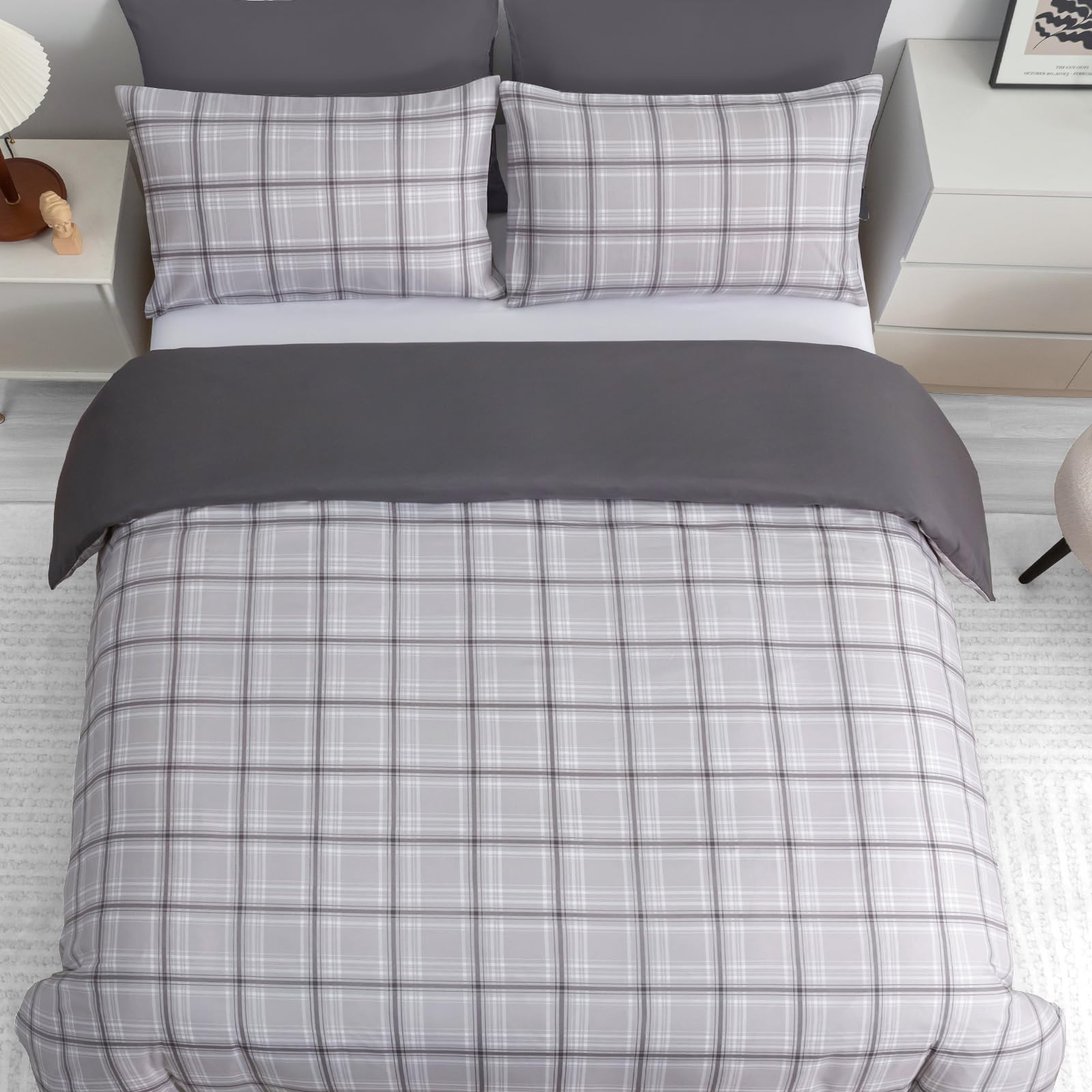 Pamposh Double Duvet Set, Brushed Microfiber Double Duvet Cover - Image 4