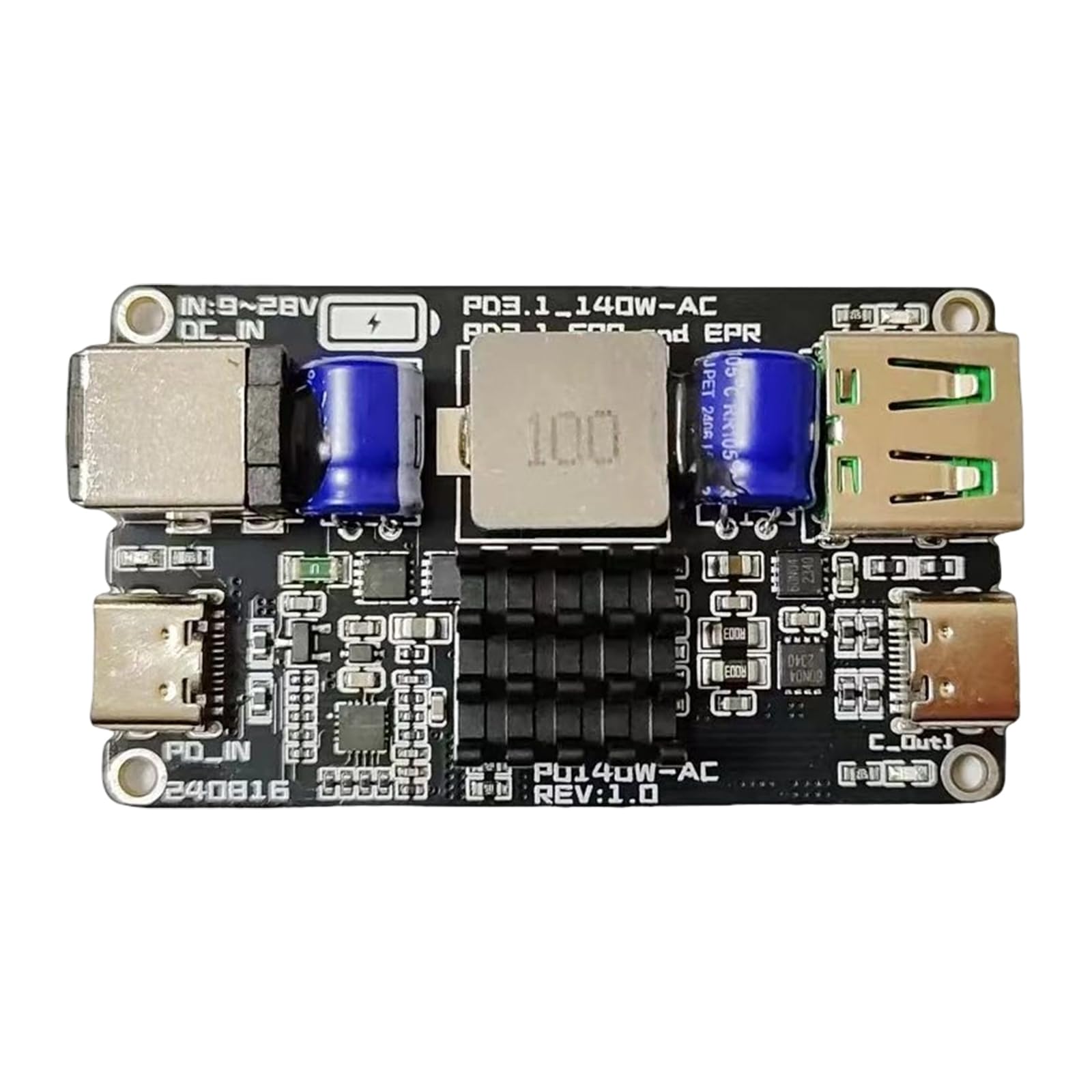 Module de charge USB C 140W pour ordinateur portable et smartphone de type C
