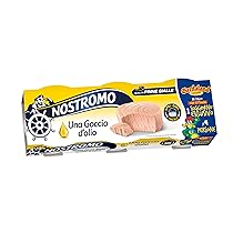 Nostromo Tonno all’Olio di Oliva Una Goccia d’Olio, 3 Lattine da 65g – Tonno Sgocciolato di Qualità Premium, Apri Gira Facile, Pronto da Gustare, Ideale per Insalate e Snack Proteici