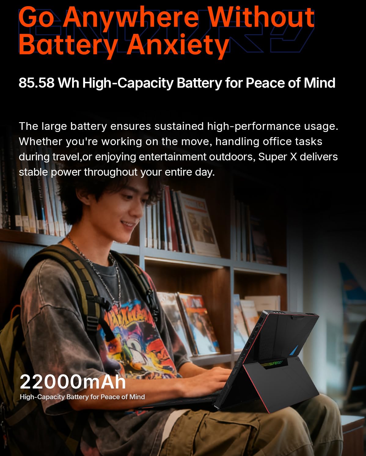WEELIAO OneXPlayer - Laptop da gioco Super X con processore AMD Ryzen AI Max + processore Radeon 8060S 40 unità di elaborazione | Doppio slot SSD PCIe | Display da 14 pollici (64 GB di RAM + SSD da 1