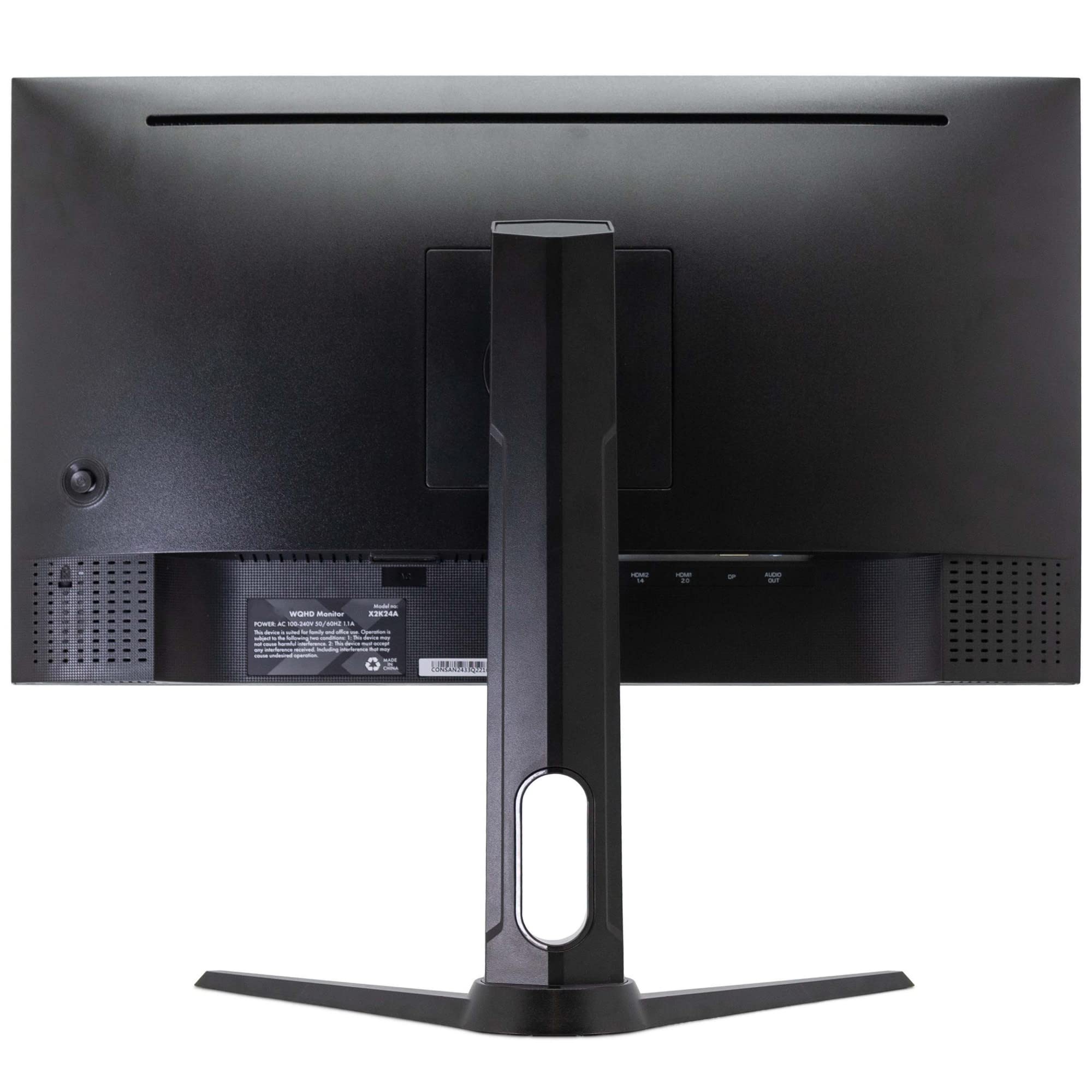 SIMPLETEK Monitor Gaming 27" 2K 144Hz 1ms Quad HD HDMI DisplayPort | Grafica Professionale LCD LED Nvidia G-Sync AMD Freesync Altezza Regolabile VESA