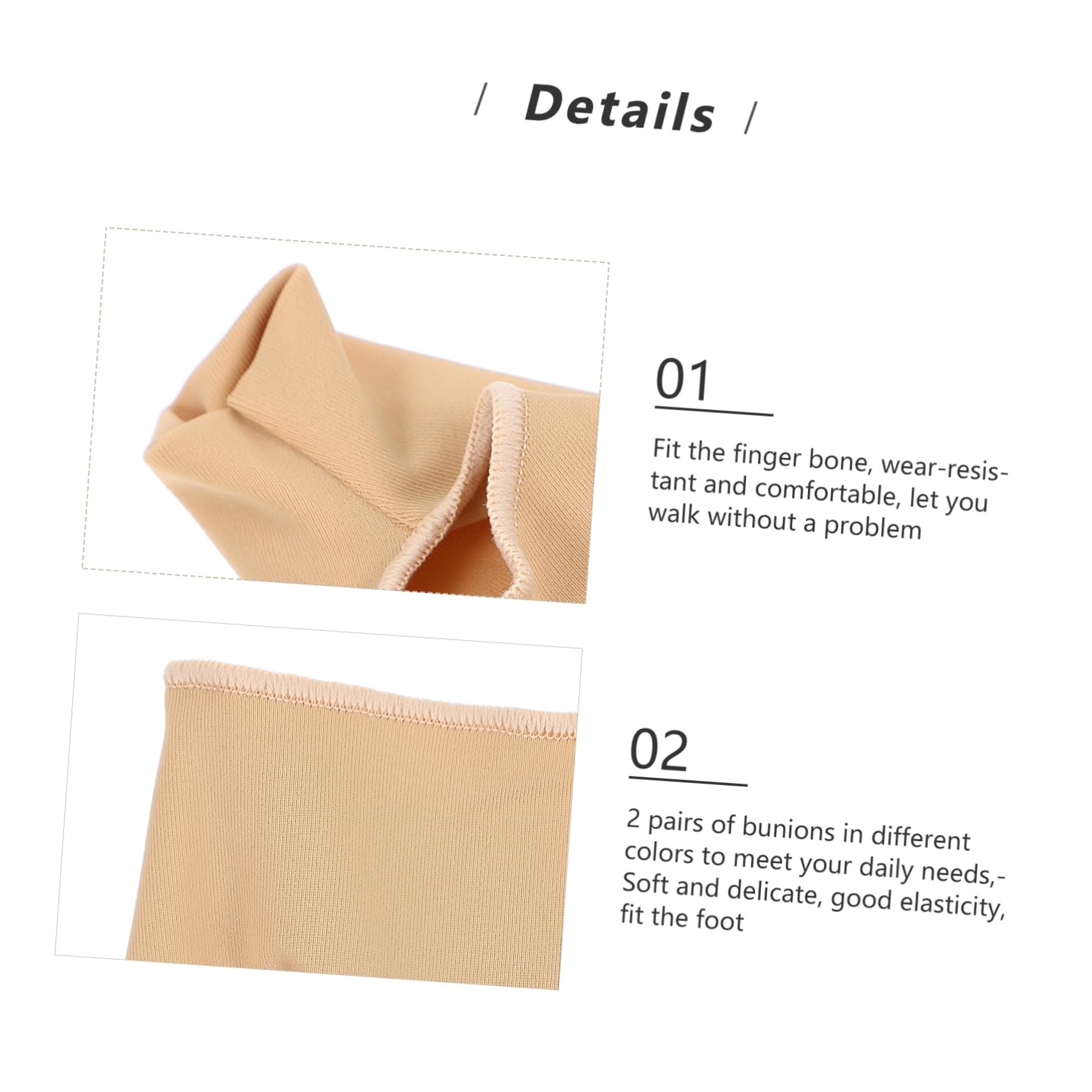 FOYTOKI 2 Pairs Big Toe Adjuster Hallux Limitus Protective Cover Breathable Comfortable