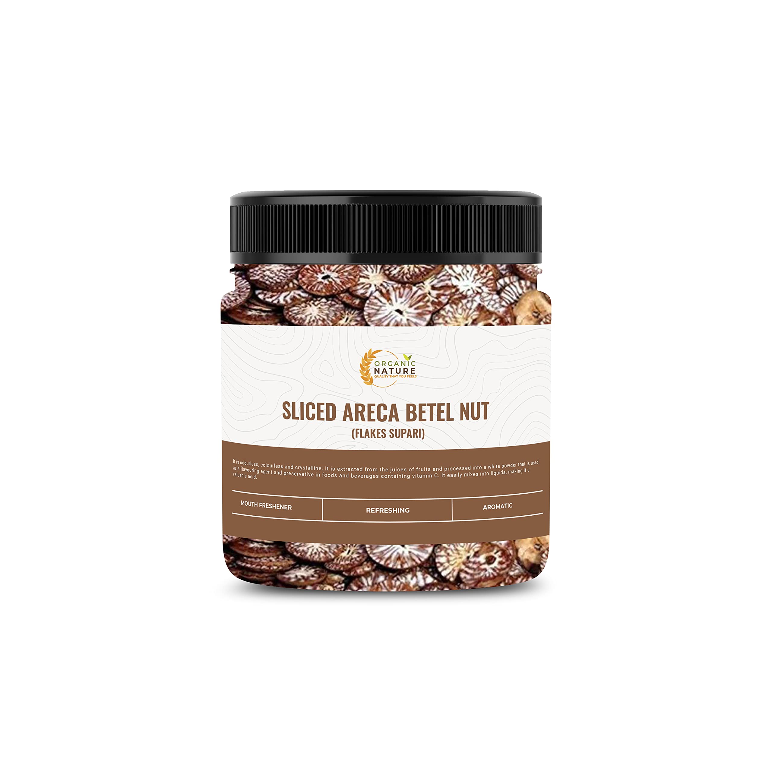 Organic Nature Sliced Betel Nut 125g| Sliced Areca Nut | Cutting Supari | Kachi Sopari | Kachi Cutting Sliced Supari | Raw Unflavoured Flakes [Jar Pack] (B09DGPKCZ5) Amazon Price History, Amazon Price Tracker