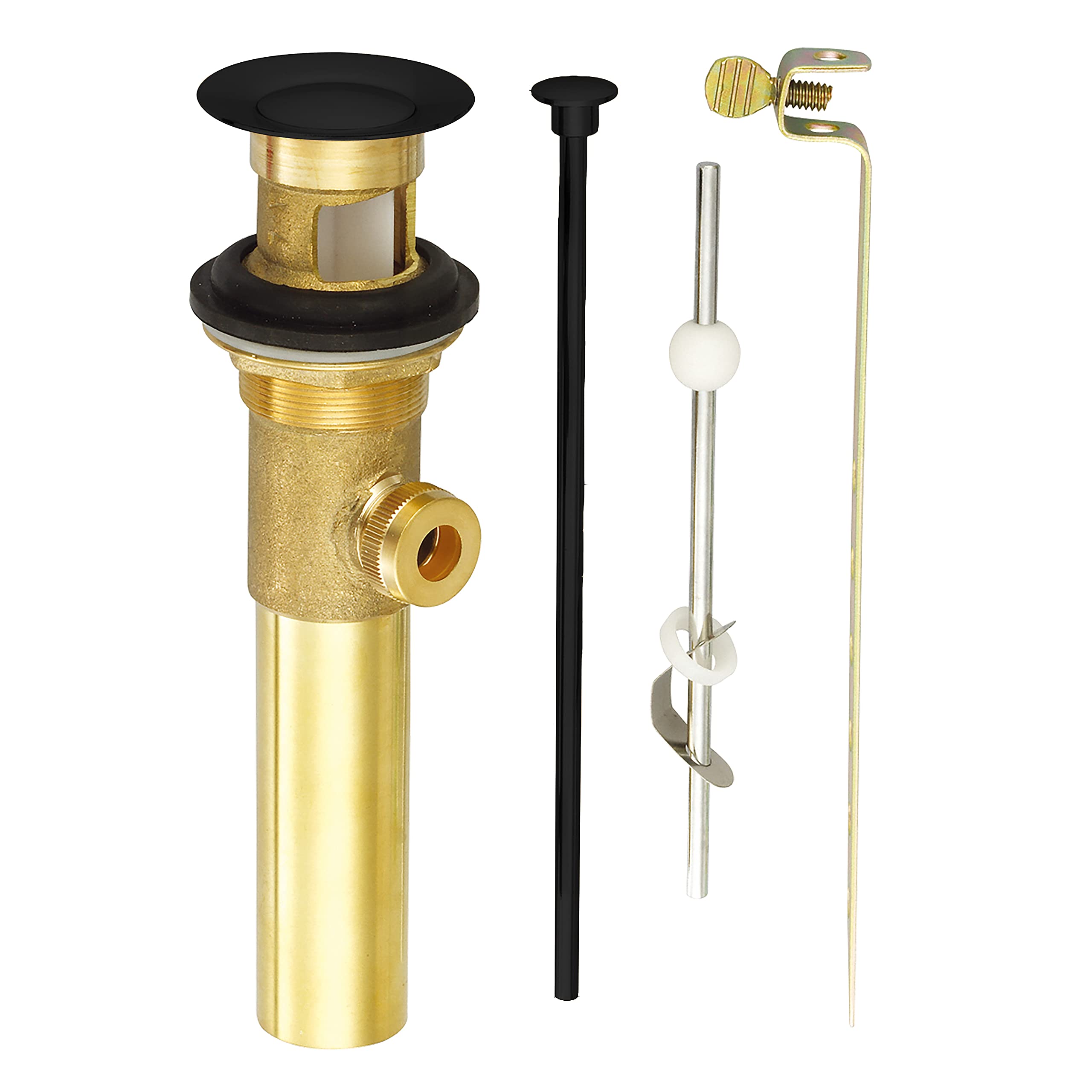 Vidange pop-up en métal pour sublimer votre meuble vasque noir satiné 3,8 cm