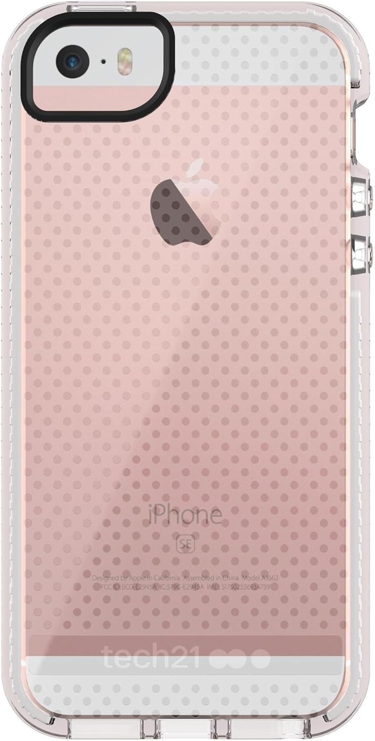 Best Deal Cheap 🛒 Tech21 Evo Mesh for iPhone 5/5s/SE - Clear/White