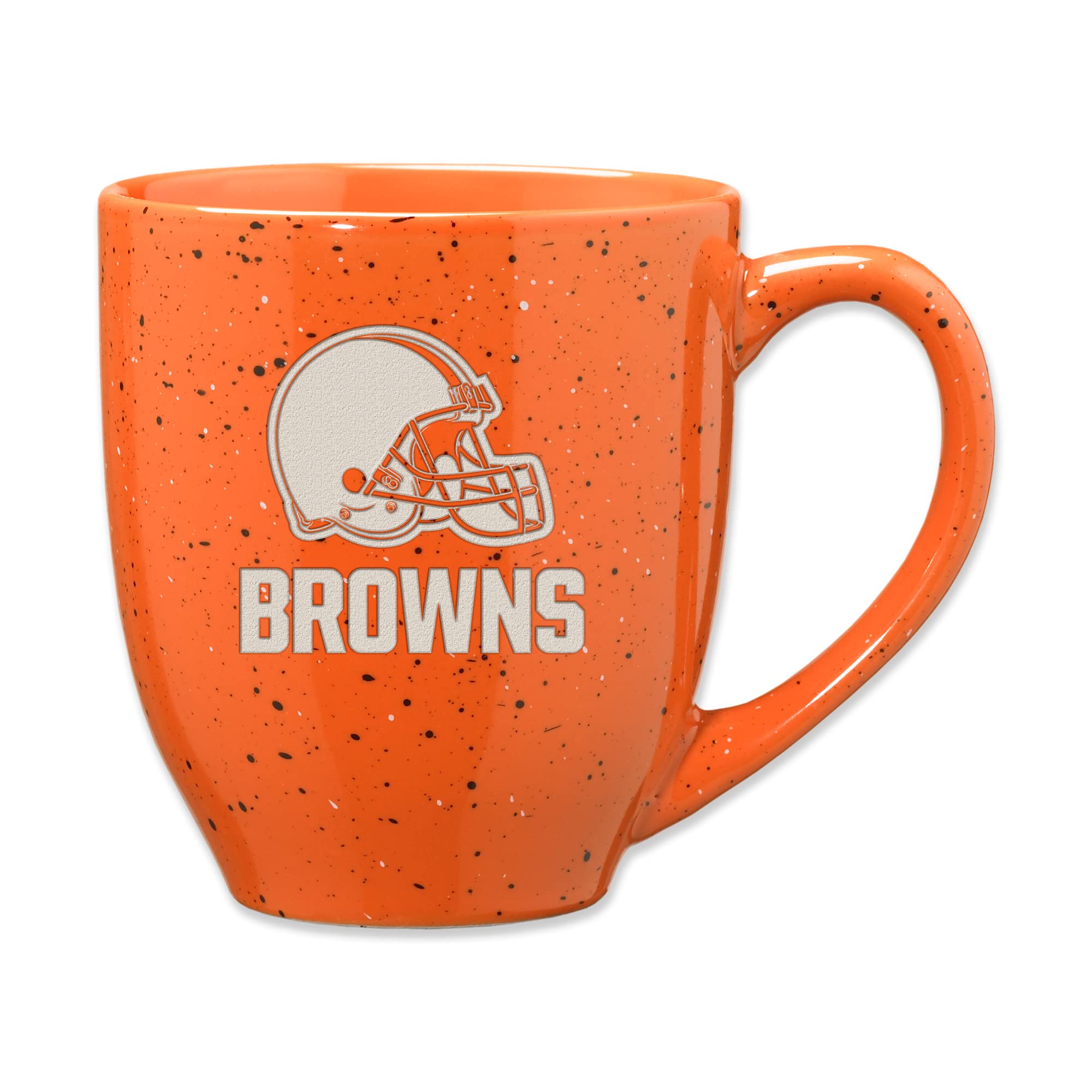 Rico Industries NFL Football 16 oz Team Color Laser Engraved Speckled Ceramic Coffee Mug
