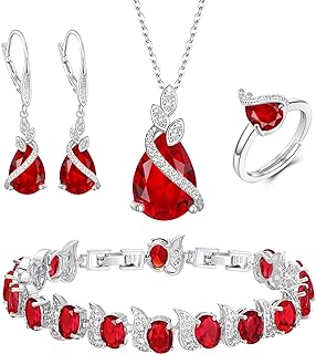 BriLove Wedding Bridal Prom Jewelry Set for Women Bride Bridesmaid
