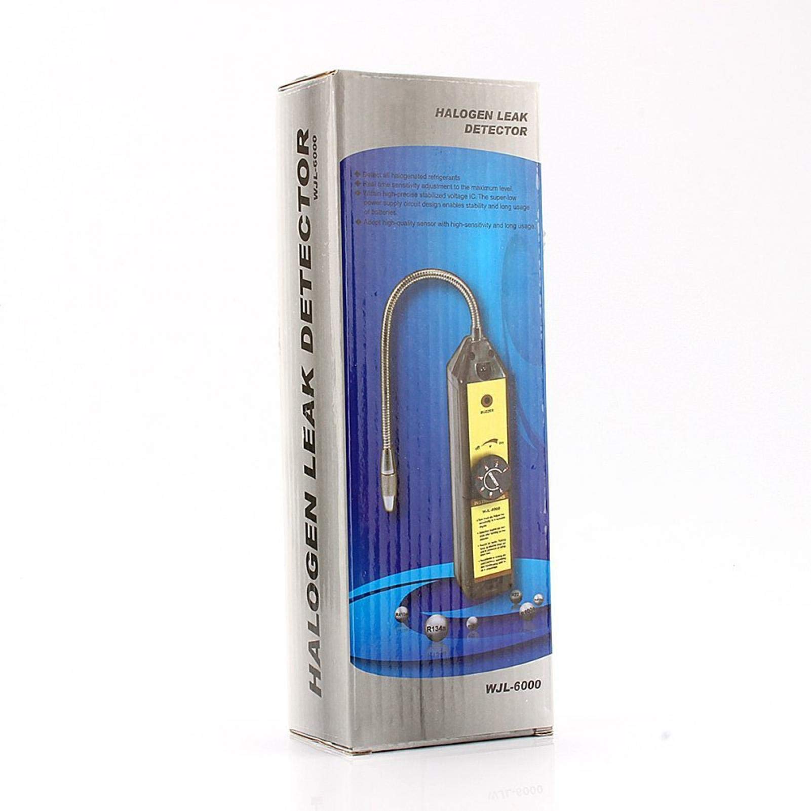 Astyer Detector de Fugas de freón halógeno refrigerante A/C R134 R410a R22 Aire Gas Herramienta HVAC con luz indicadora