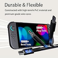 Vista 4 de 60w Charger for Nintendo Switch 2 Charger 20V 3A Power AC Adapter Fast Charging with 5FT USB C Cord Cable for Switch, Lite, OLED, Steam Deck