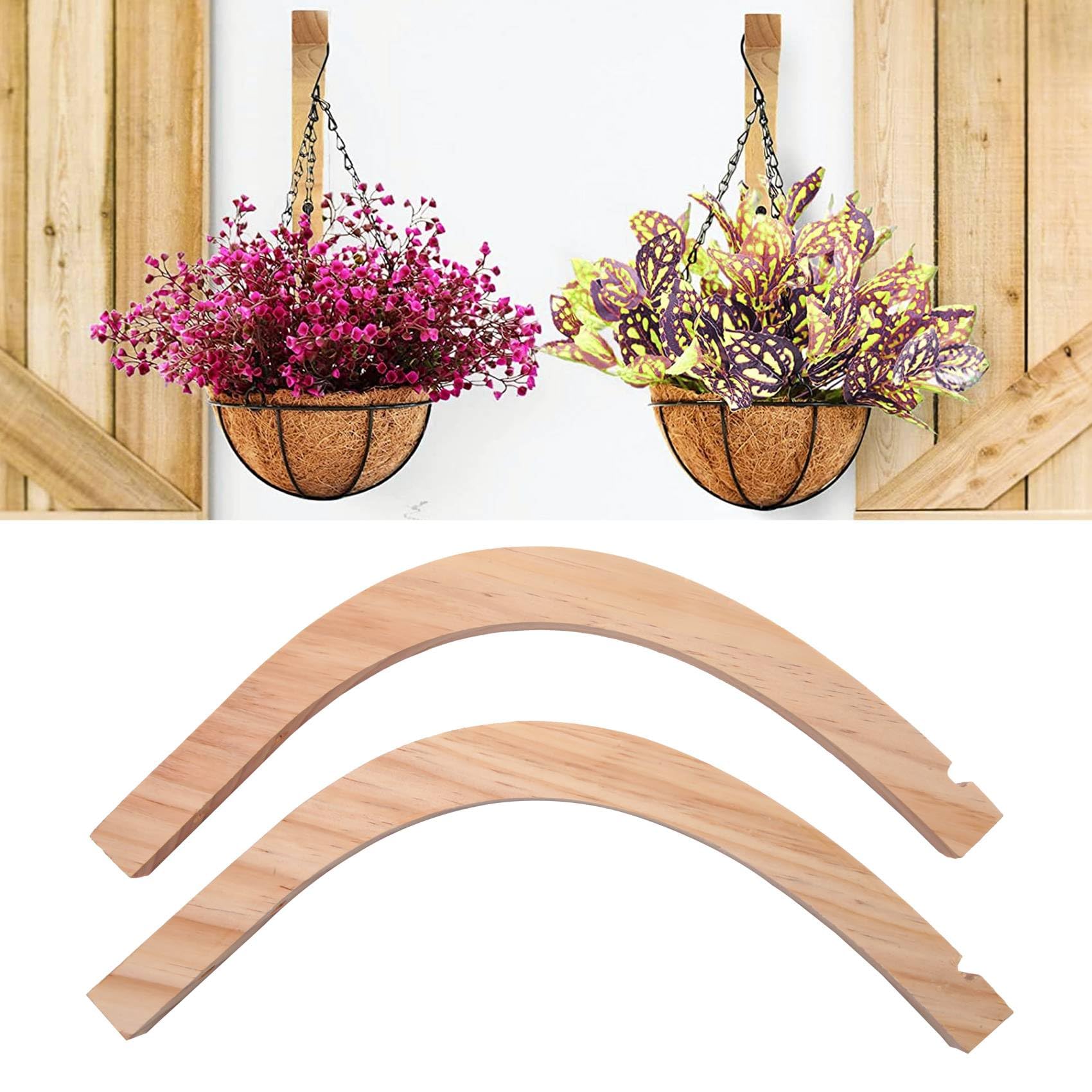 Dciustfhe Wooden Wall Hooks,Plant Hangers Indoor, Plant Hooks for Hanging Plants,Flower Bracket,Wind Chimes Hooks - Image 2