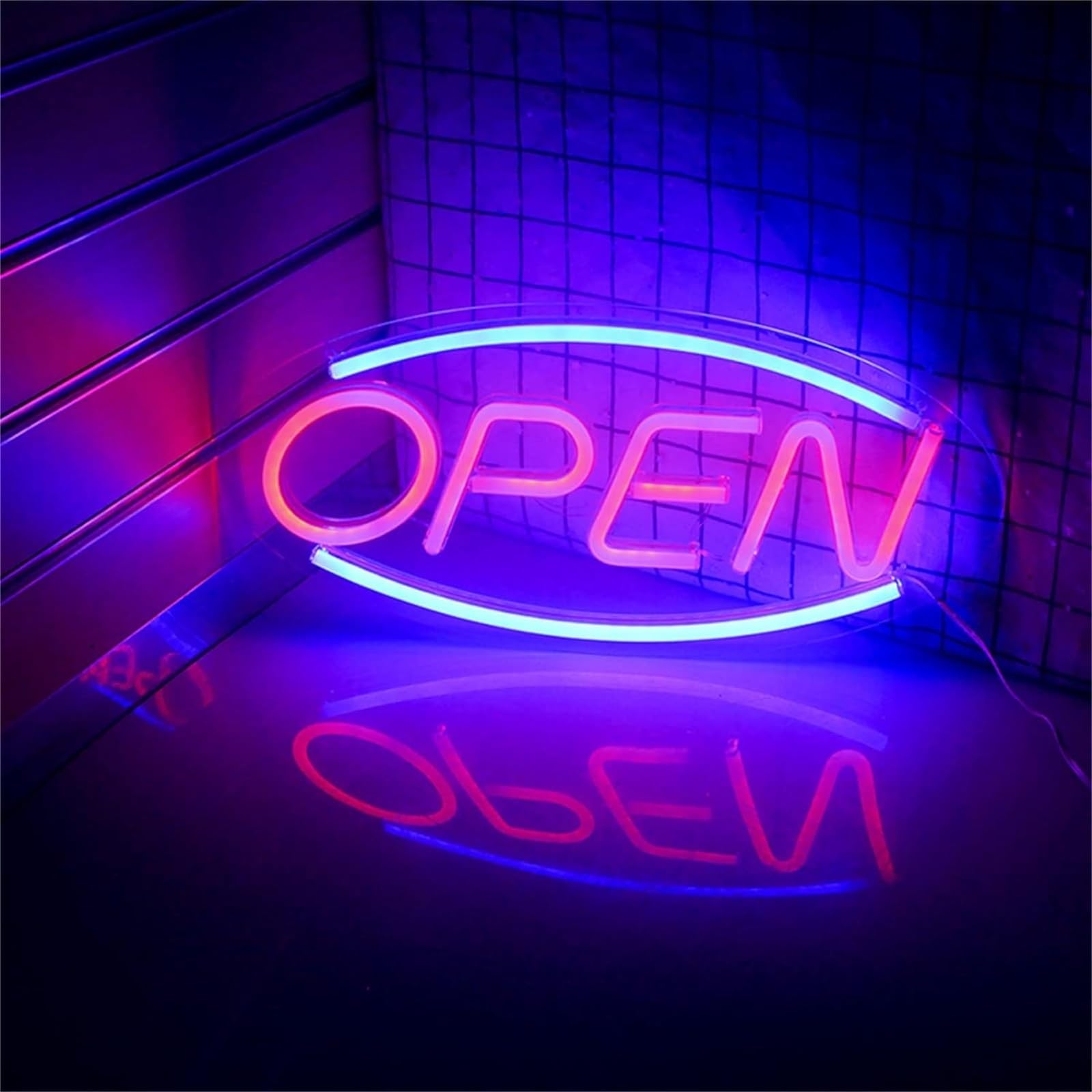 Znak świetlny LED Neon Otwarte Neony LED, Zasilany przez USB Znak biznesowy Neony, Bar Party Store Restaurant 45x22cm,