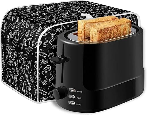 Vista 99 de Cubierta para tostadora de cocina, protector para hornear se adapta a la mayoría de tostadoras estándar de 4 rebanadas, mantiene la tostadora libre