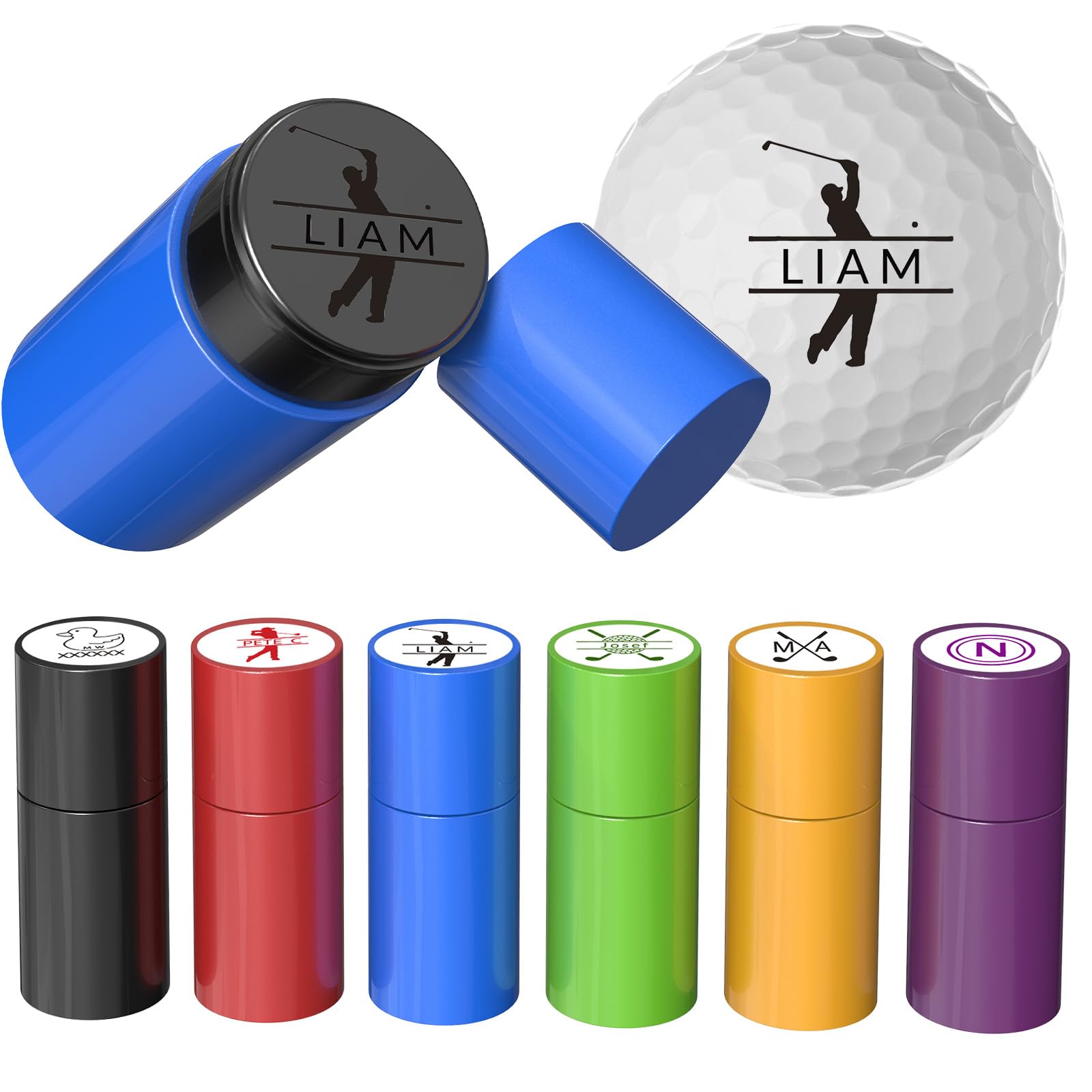 Sello personalizado de pelota de golf autoentintado marcador de monograma