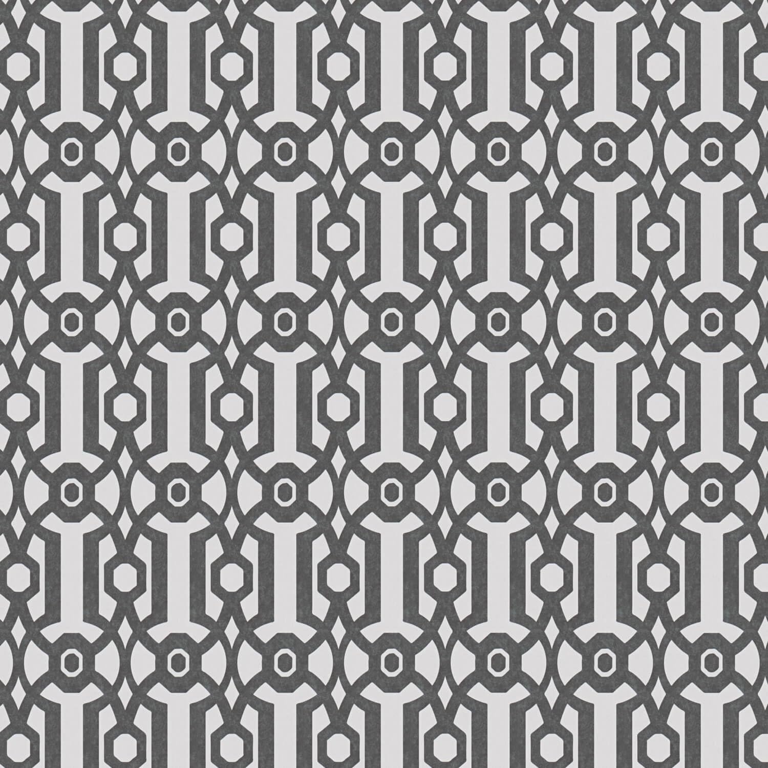 Papier peint intissé noir et blanc Profhome 390624-GU vintage de 5,33 m2
