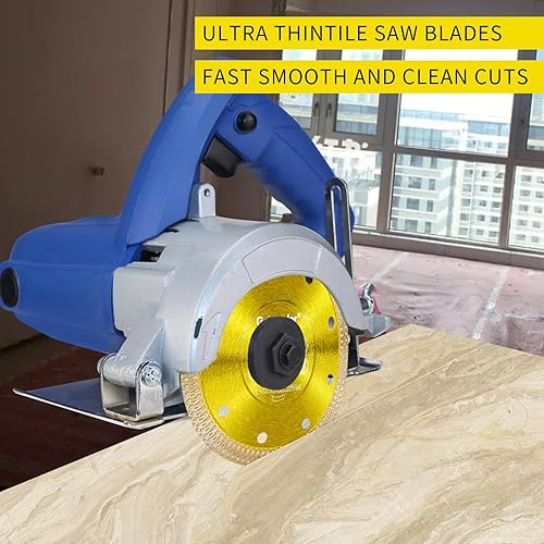 Miniatura 9 de GoYonder Hoja de diamante de 4.5 pulgadas para amoladora angular, hojas de sierra de diamante superfinas para corte húmedo y seco, hoja de diamante