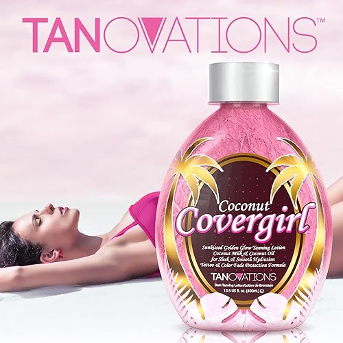 Miniatura 3 de Tanovations Coconut Covergirl Sunkissed Golden Glow Loción bronceadora (13.5 fl oz)