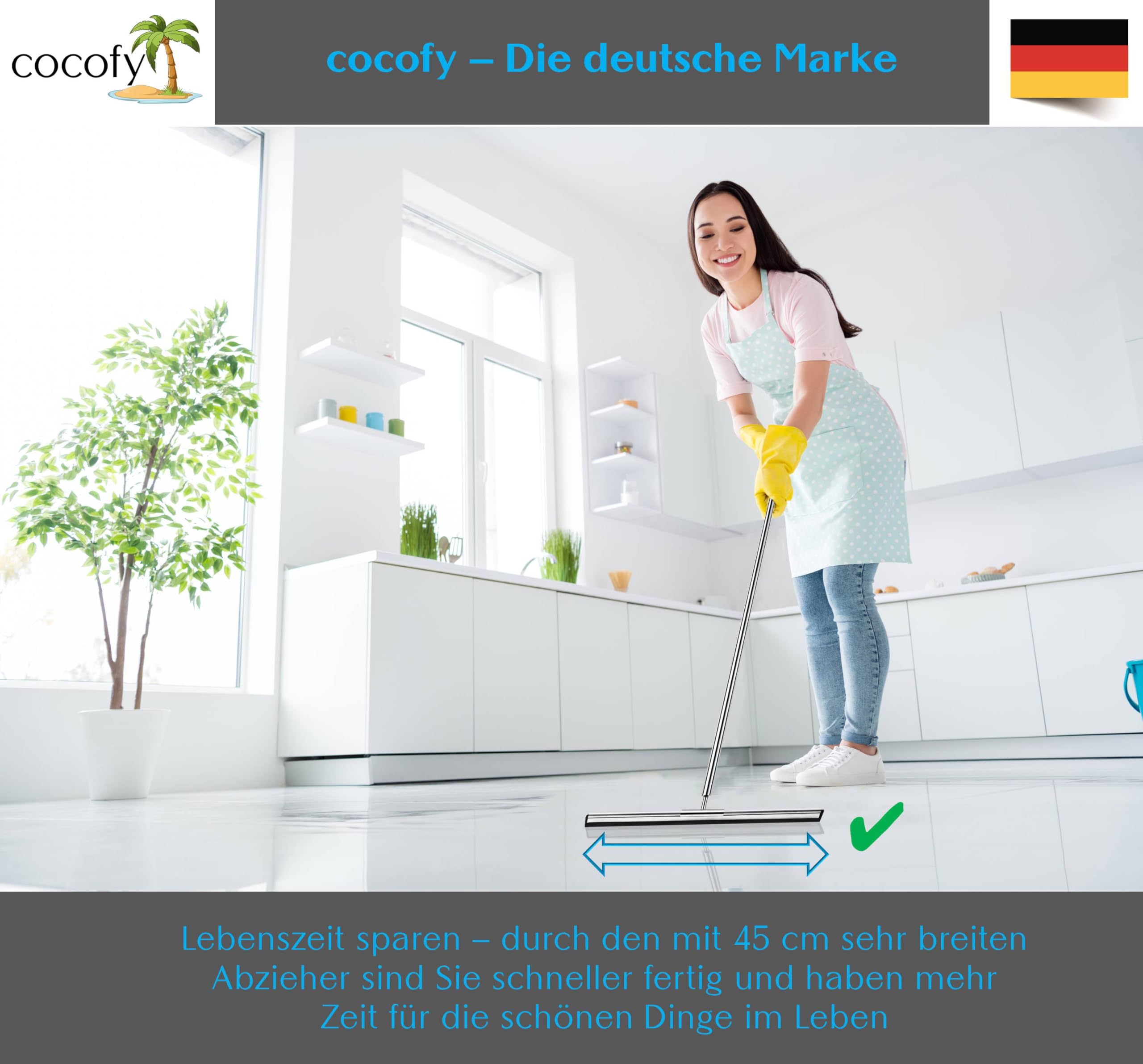 Ściągacz do podłogi prysznic chrom ściągacz podłogowy z gumową wargą o szerokości 45 cm, ściągacz podłogowy 130 cm długości, ściągacz prysznicowy długi trzonek ze ściereczką z mikrofibry,