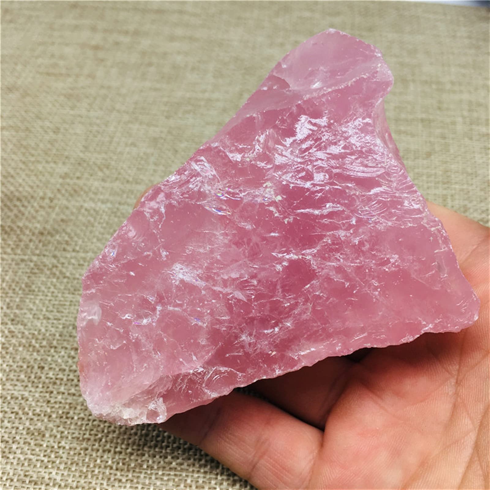 Mineraux Stones 300-900g Crystals Roses naturels Les minéraux de Quartz naturels sont utilisés for guérir Les Chakras for guérir la décoration des Pierres de Cristal (Size : About 300g)