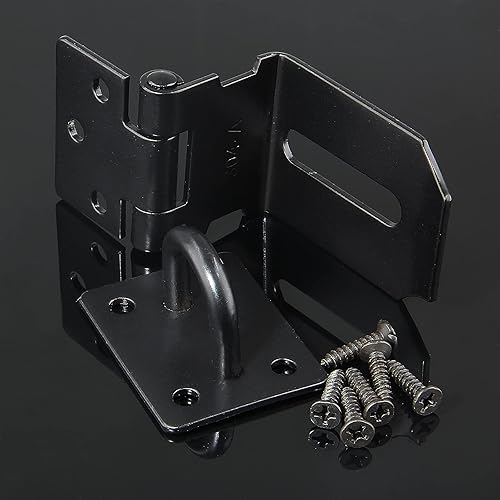 Miniatura 4 de Piutouyar Cerradura de cerrojo de puerta de 90 grados en ángulo recto, cerrojo de seguridad, cierre de puerta de acero inoxidable resistente, con