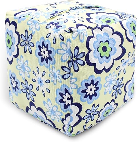 Vista 17 de Tope de puerta decorativo con peso, tope de puerta de tela con asa, cubo cuadrado resistente, protectores de pared para el hogar, oficina, A